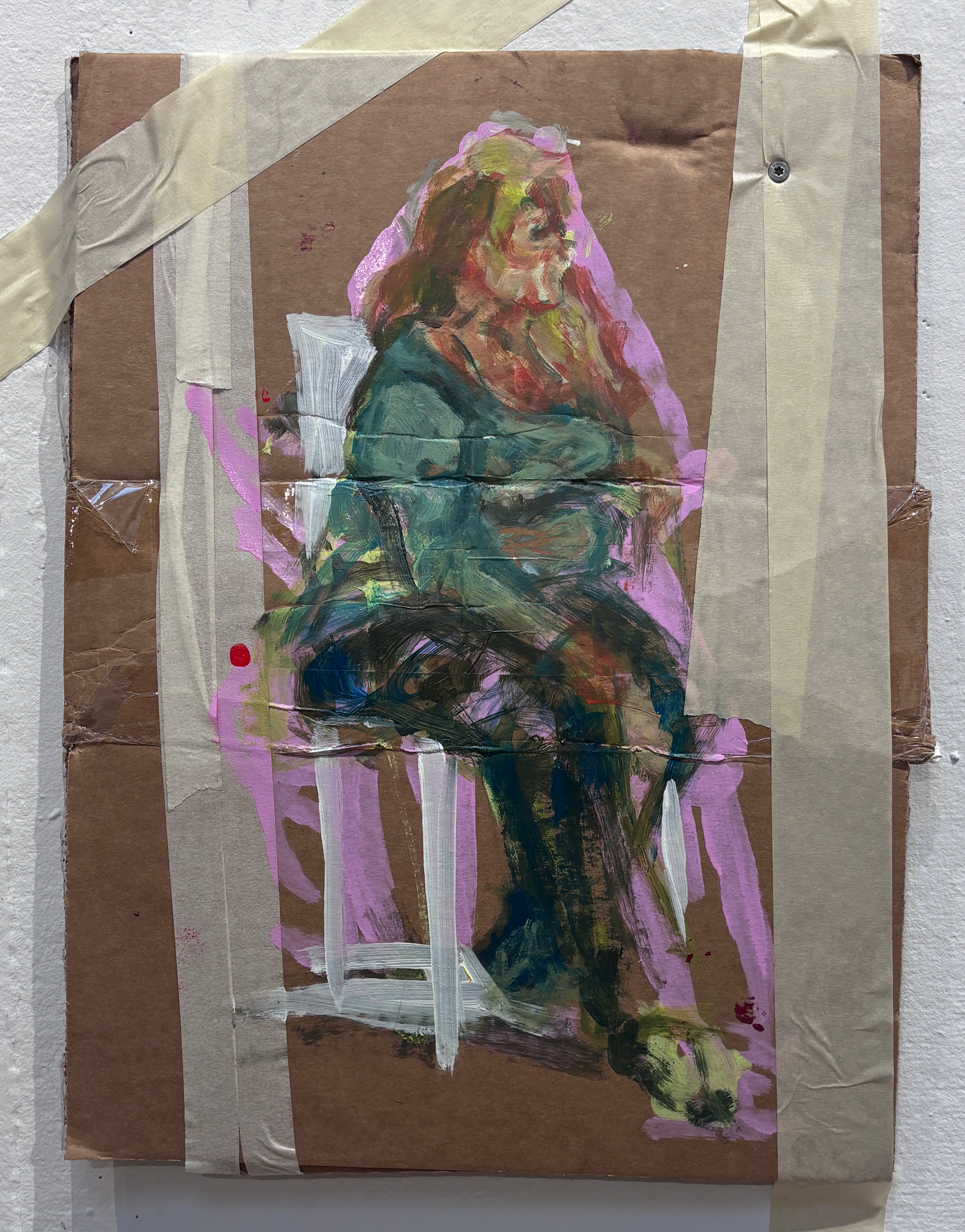 Acrylic on cardboard