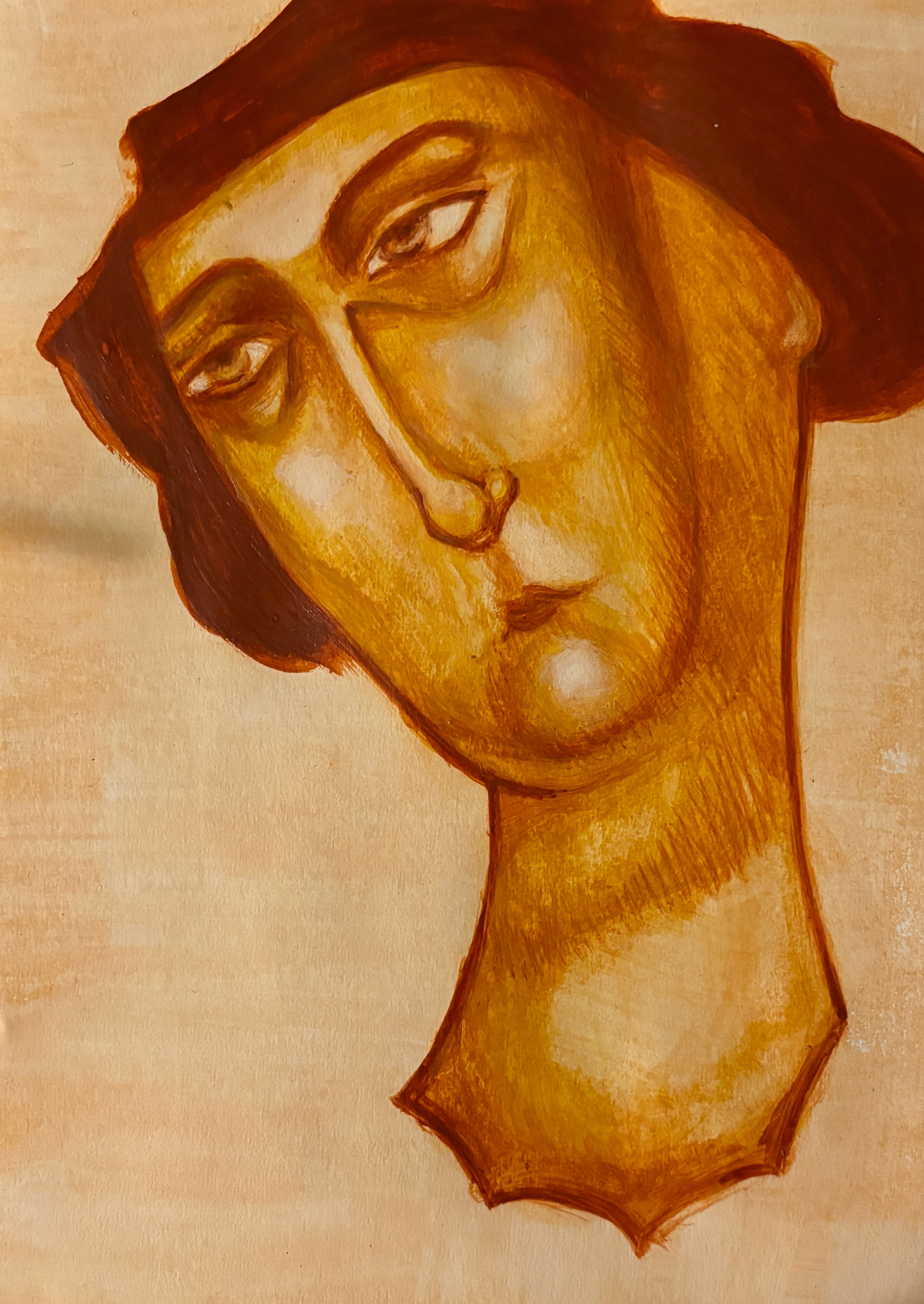 Egg tempera study, 2024