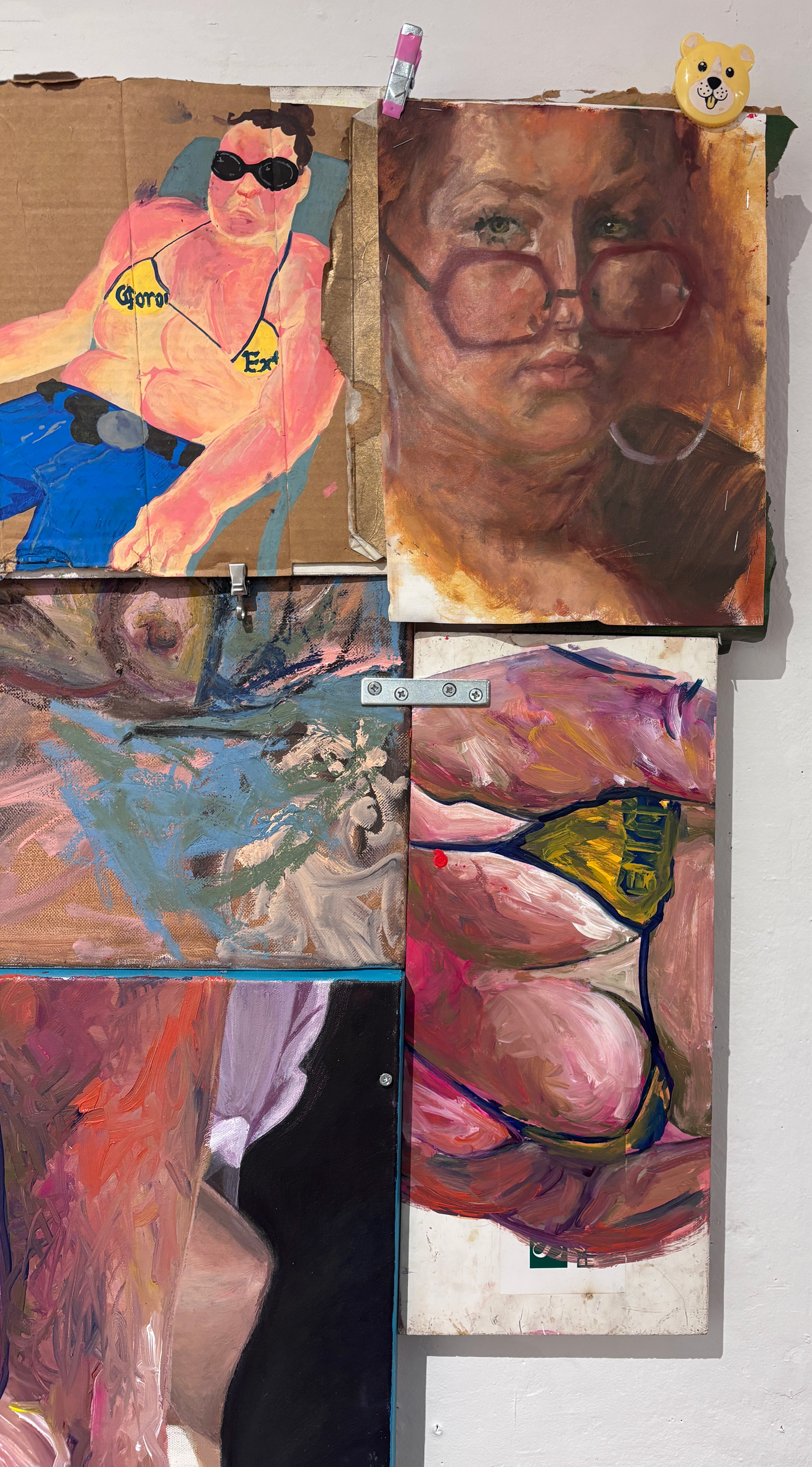 Portraits flipped down and up