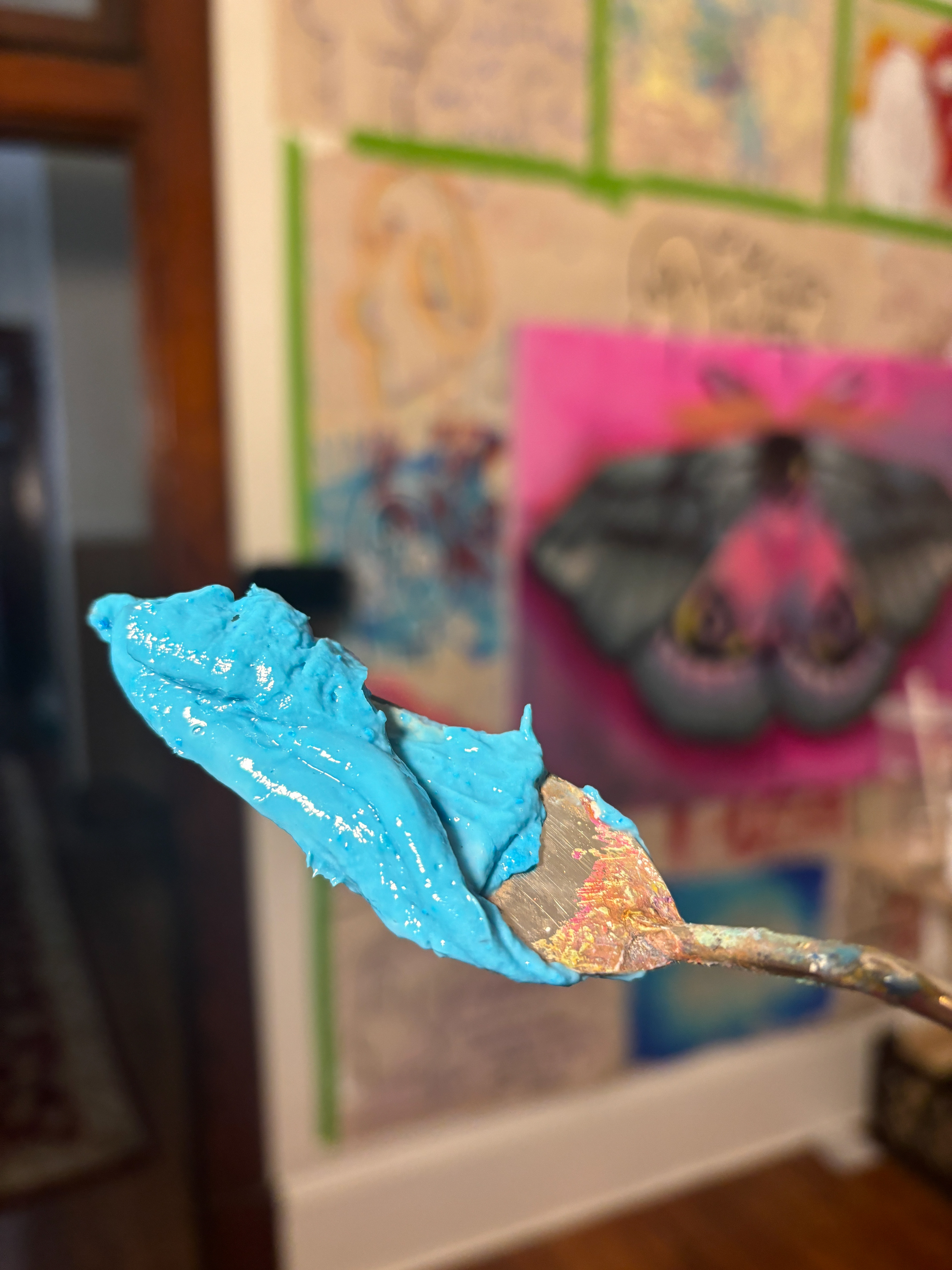 Oil paint no.1, aged one day