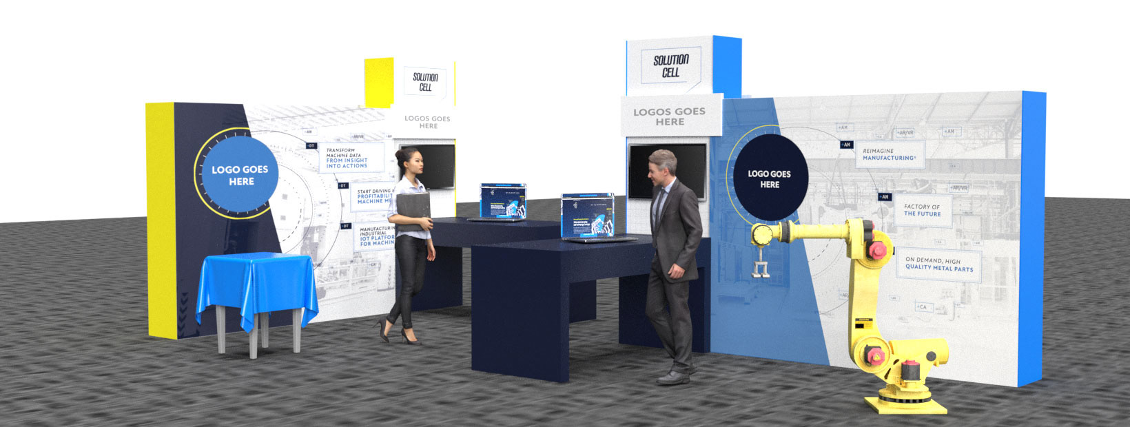 Solution Cell Booth (3D Rendering)