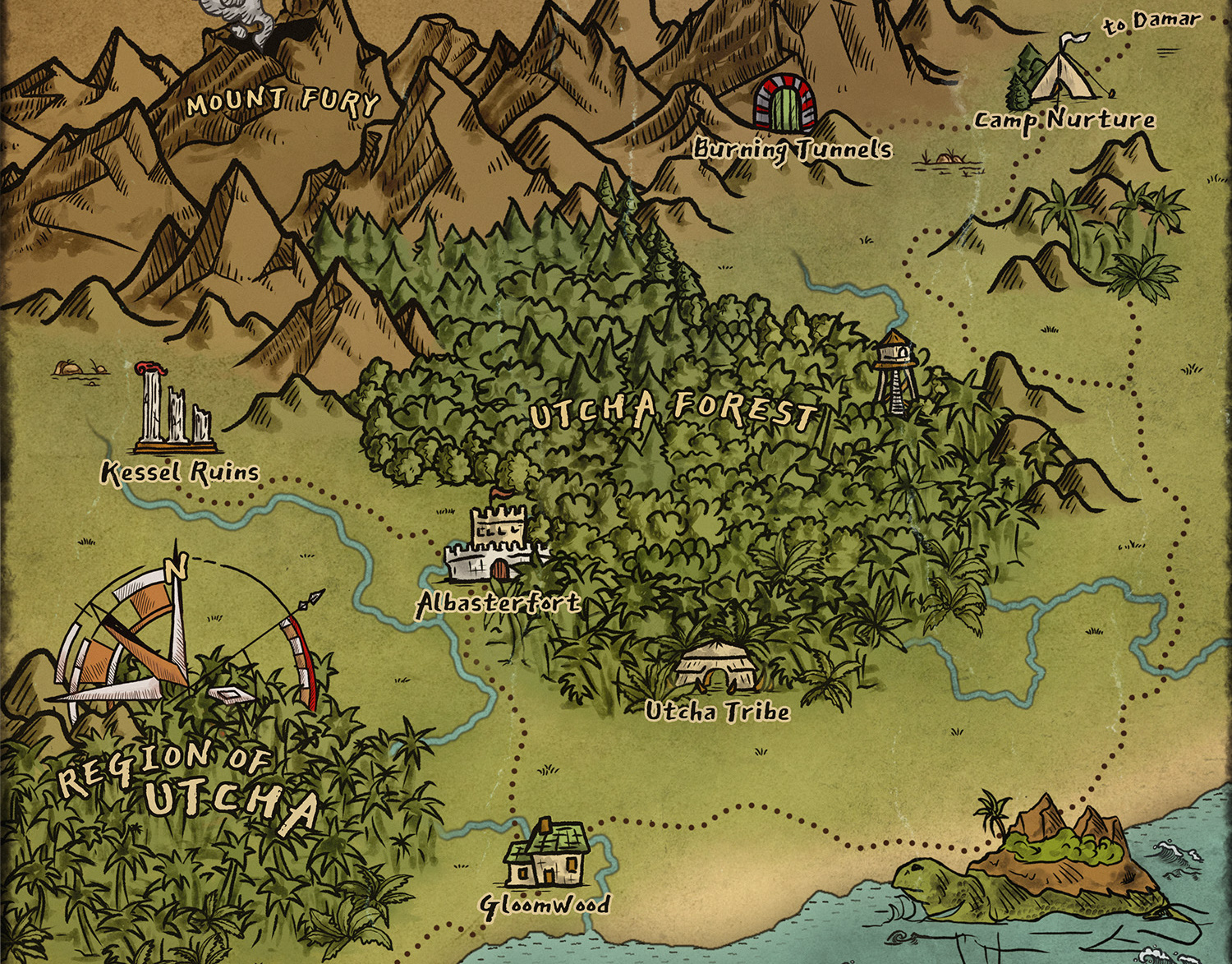 Mapa - Camp Half Blood