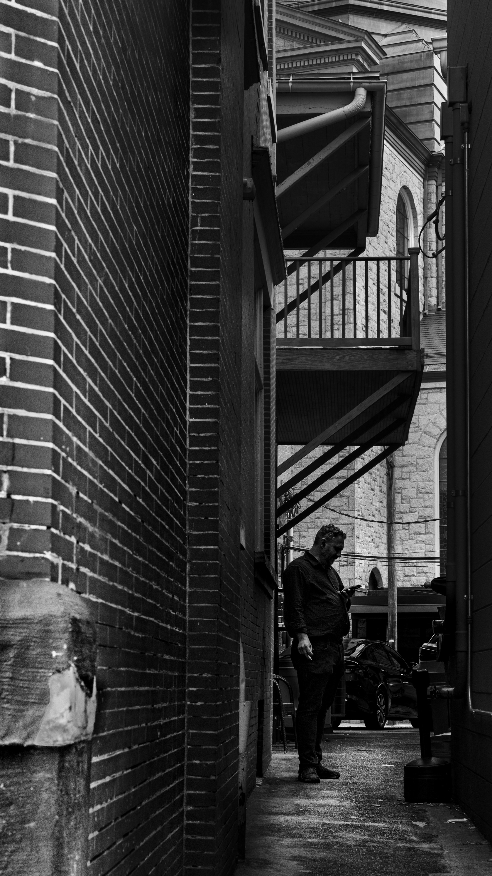 Alley Smoke Break