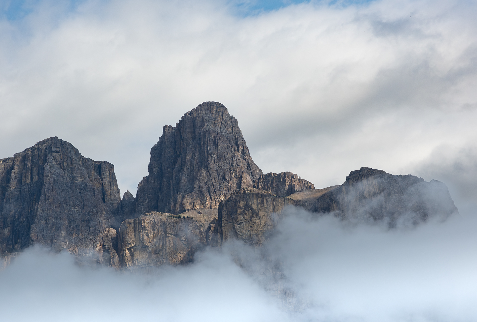 Mountain Peak, Canadian Rockies, Banff Nat. Park