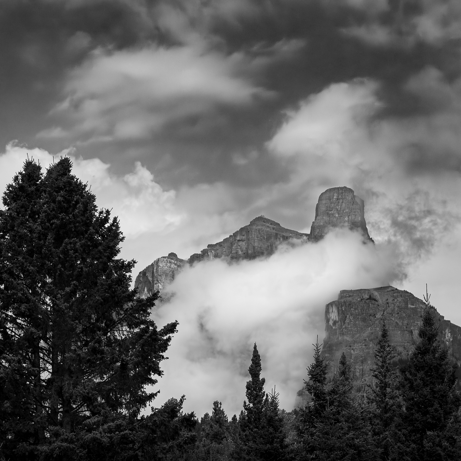 Bow Valley Parkway in the Banff National Park
