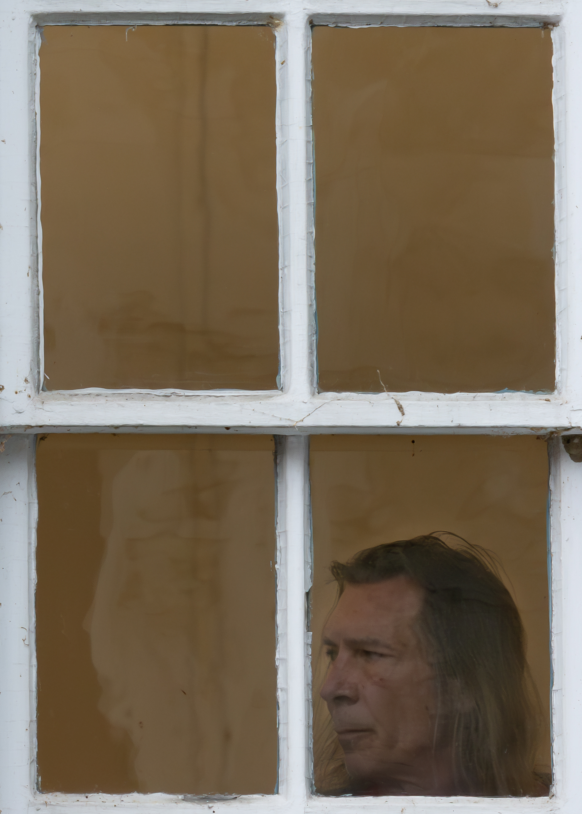 Portrait in the Window, McCormick Riverfront Library, Harrisburg, PA