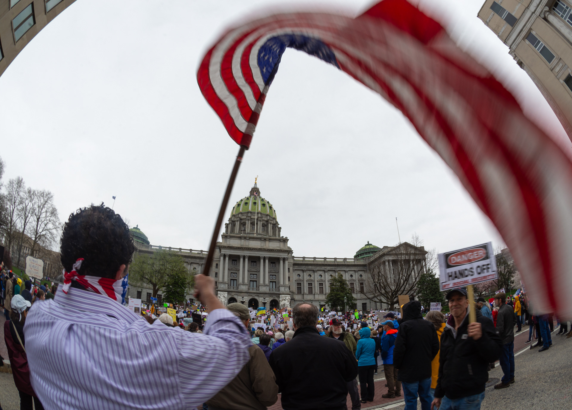 NEWS: Hands Off Anti-Trump Rally, Harrisburg, PA - 4-5-25