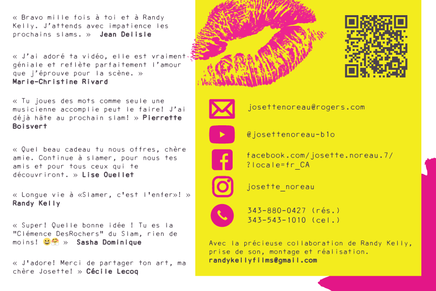 Reverse side of Postcard