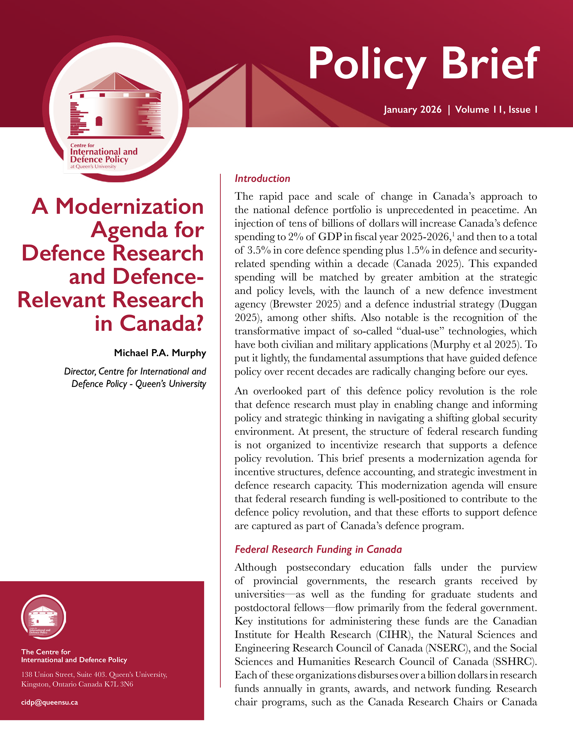 Layout Design (Policy Briefs)