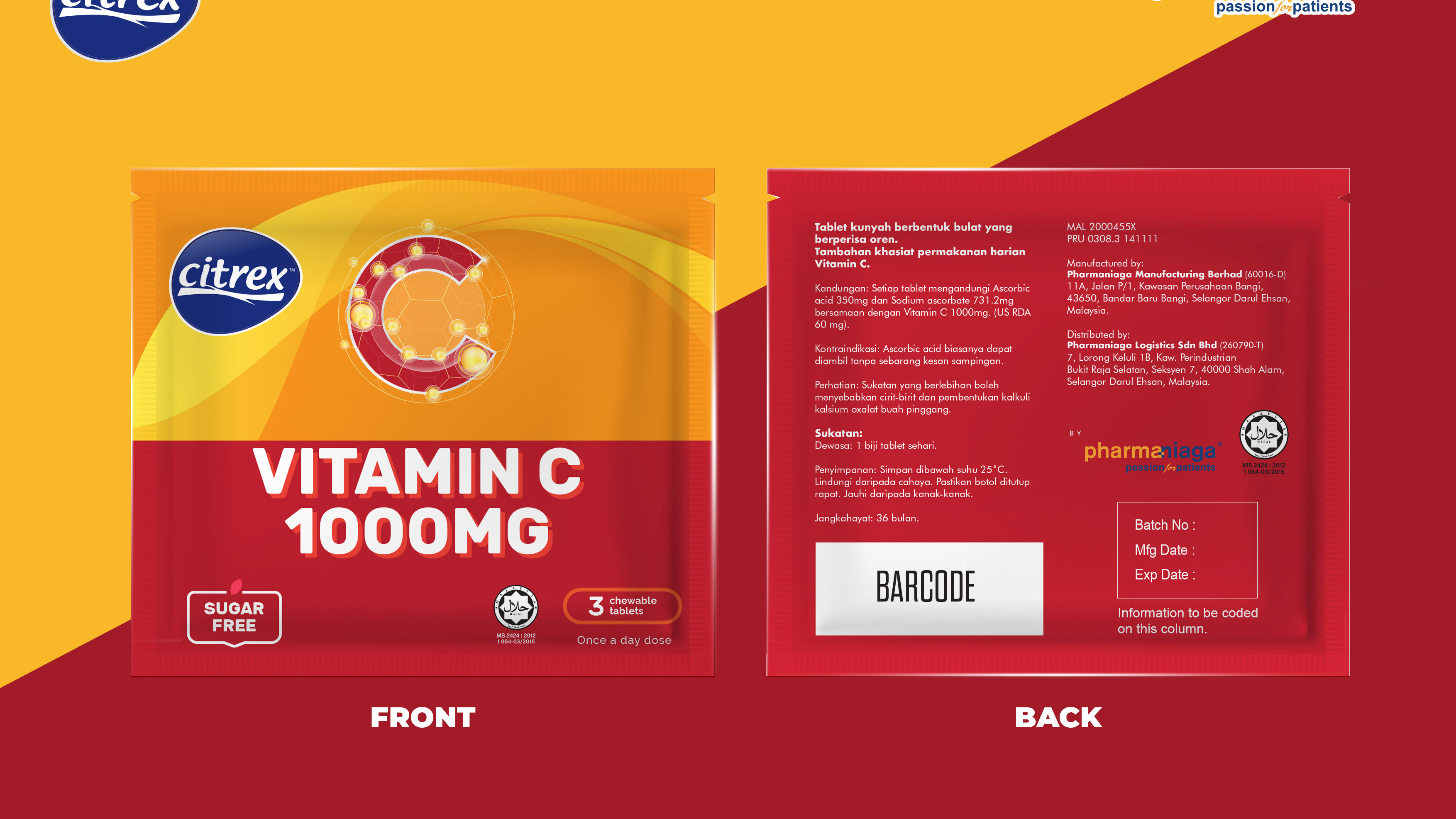 NMNA Creative Graphic Designer based in Malaysia Citrex Vitamin C