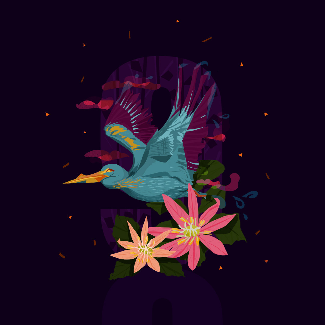9 includes - Flora- Paris Japonica, having a 9-petal flower. Fauna- American White Pelicans, having a 9-feet wingspan.