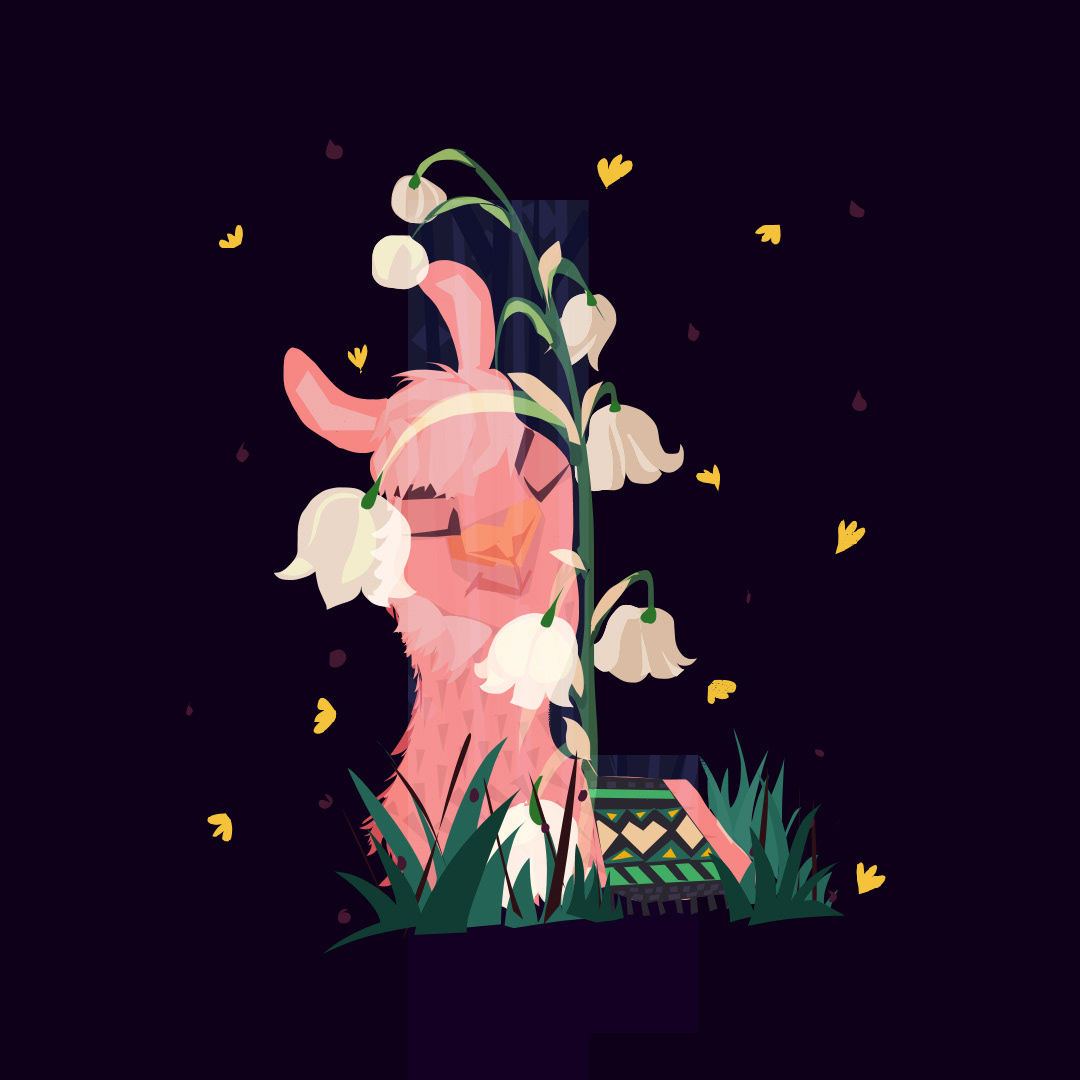 L for Llama and Lily-of-the-Valley