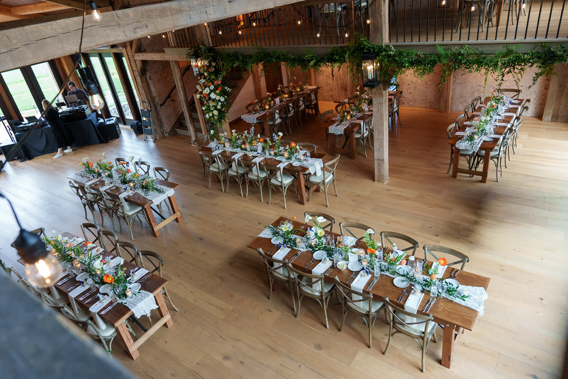 Northridge Barn set for 100 guests