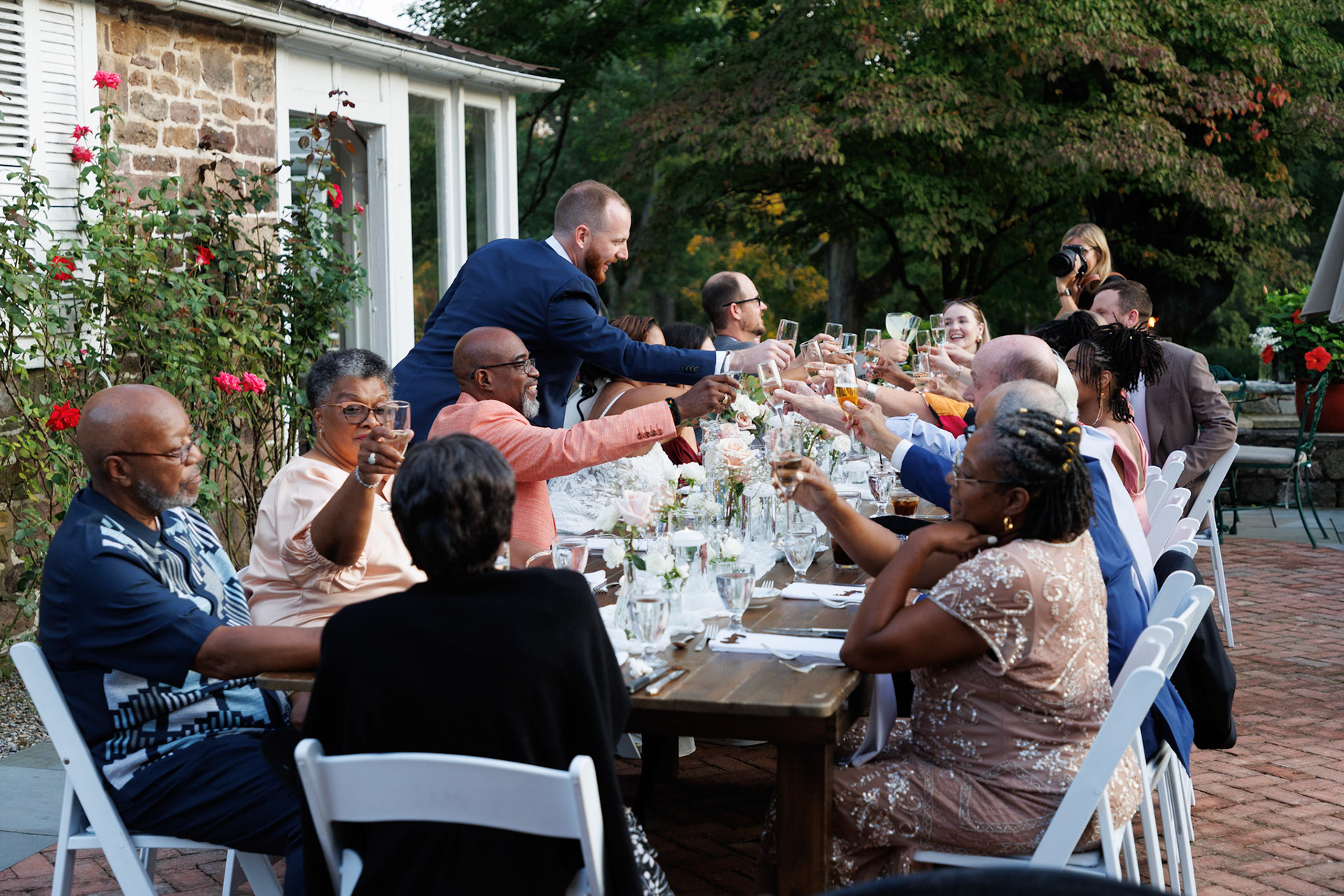 West Patio Wedding Dinner
