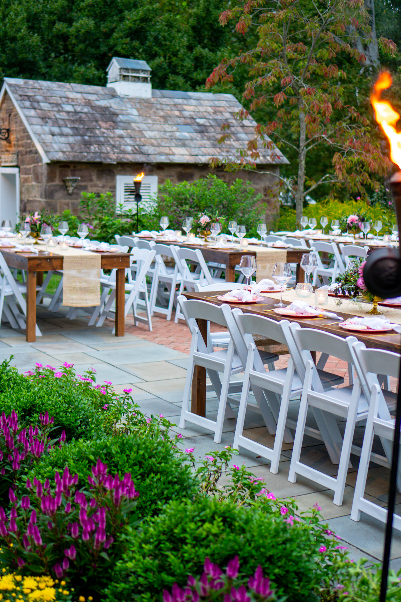 60 Person Manor House Patio Dinner