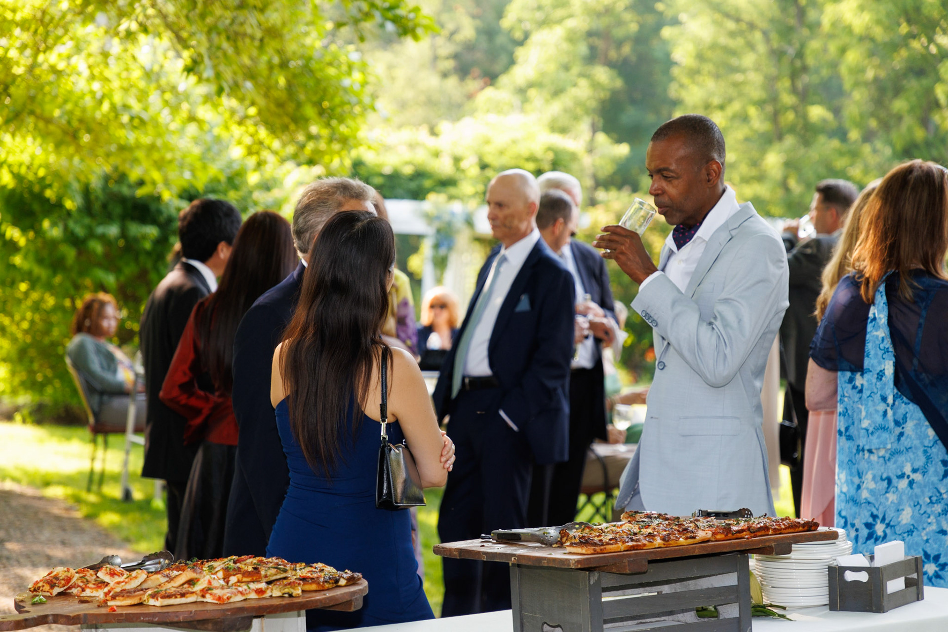 cocktail party appetizer hors flatbread