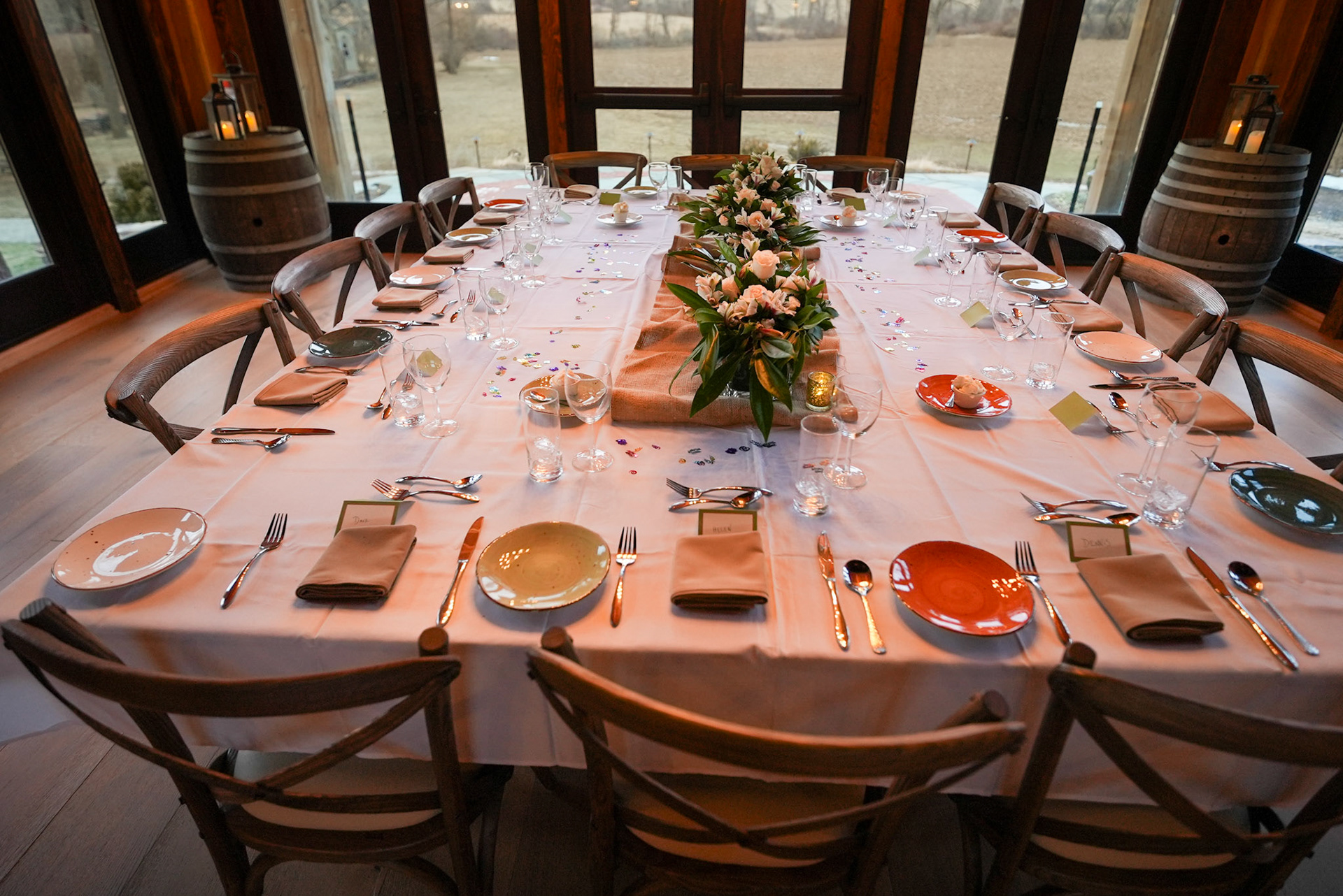 Ramp House Doors lead to Private Patio overlooking Planting Fields