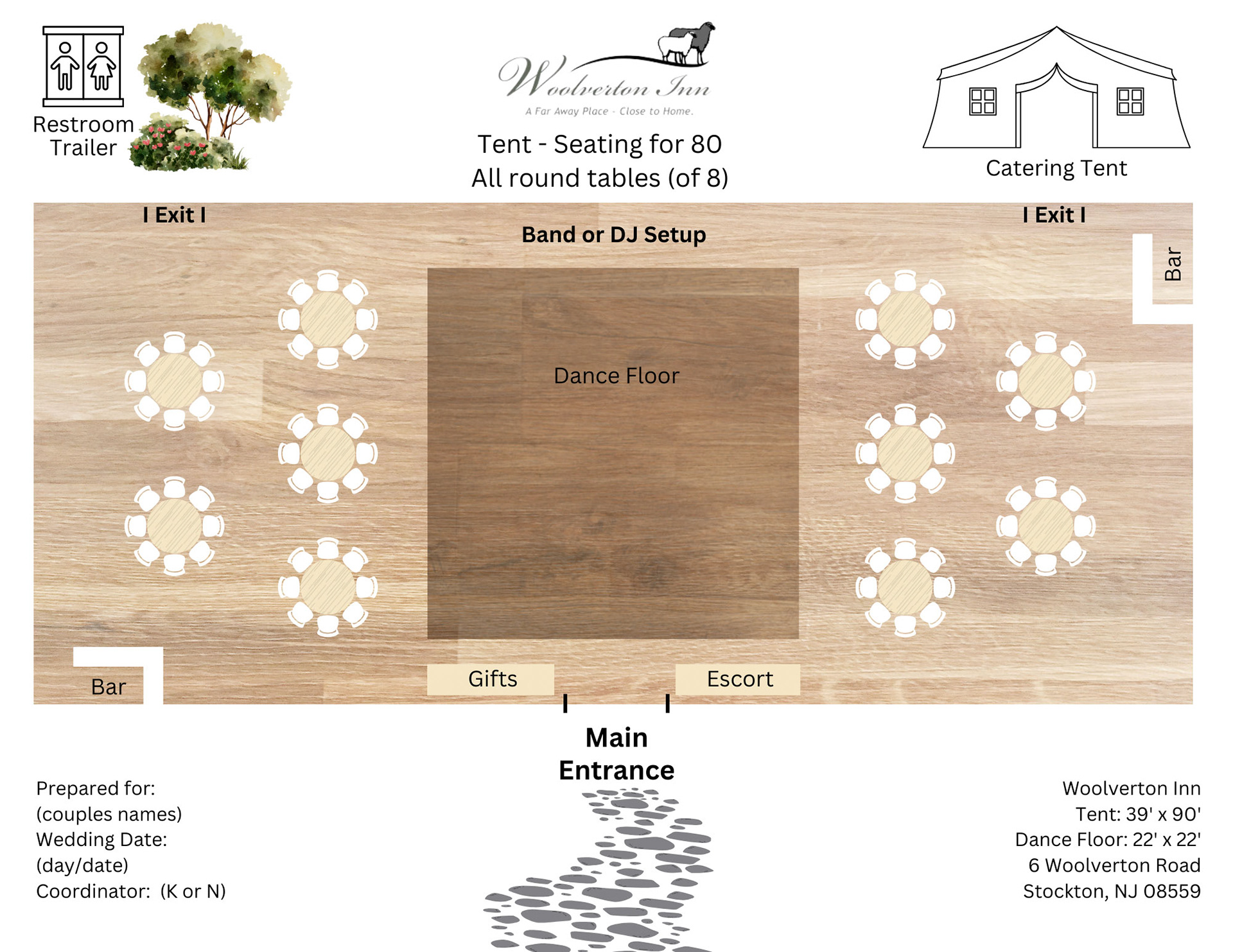 Copy of Woolverton Tent: Seating 80 - 1