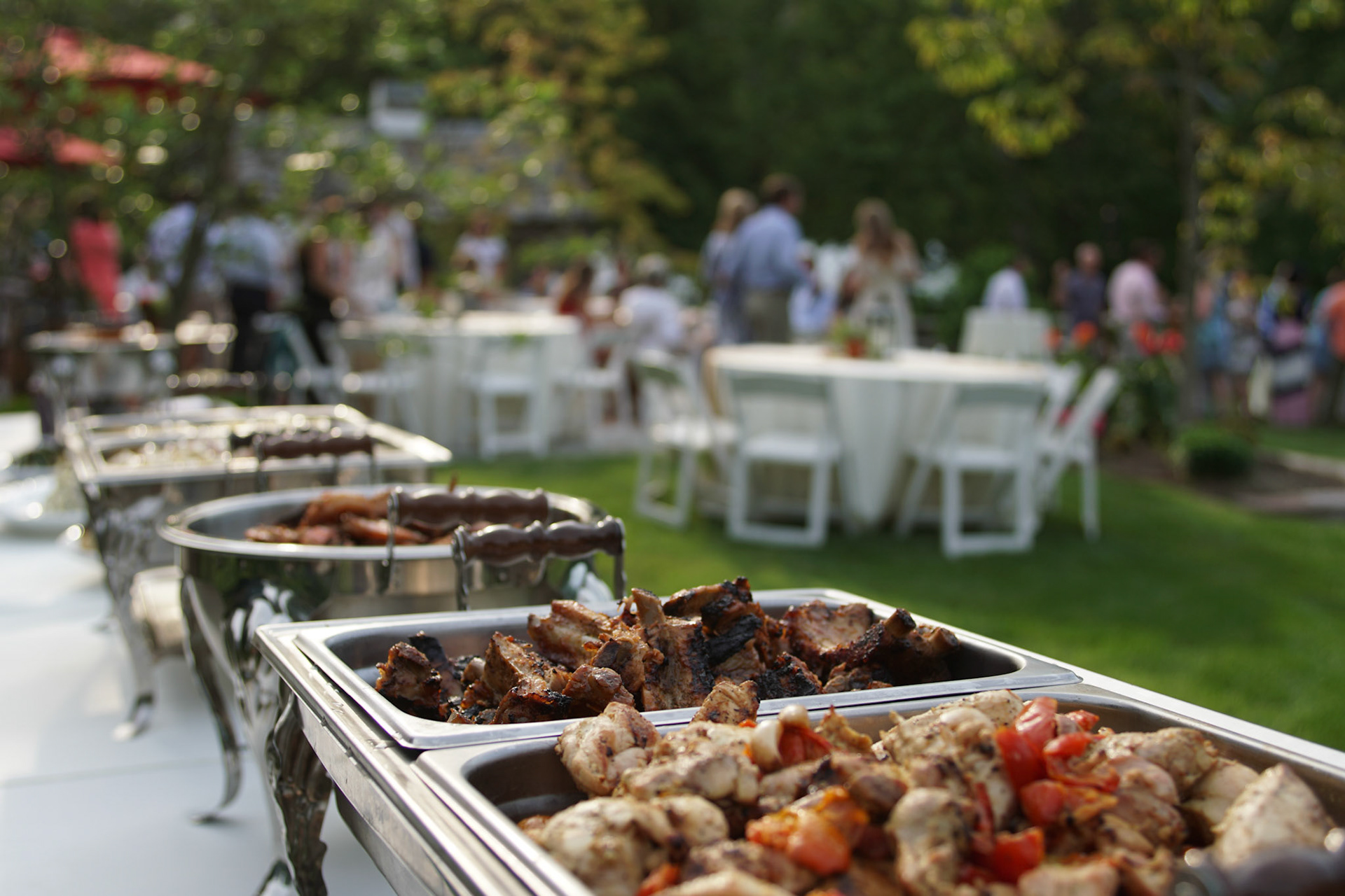 American BBQ meets English Lawn Party on the Fountain Patio