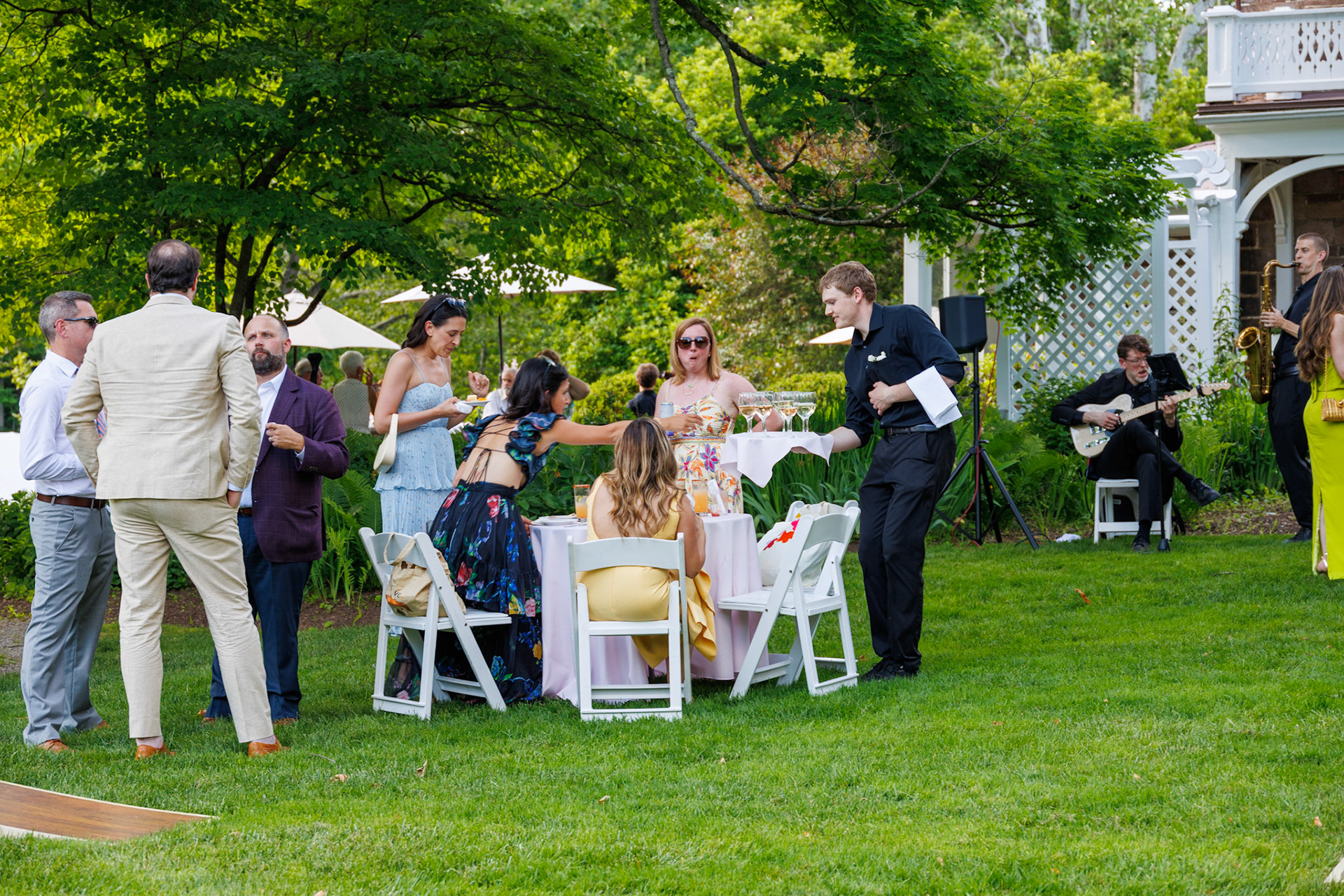 JUne 13 Buttlered cocktails west garden