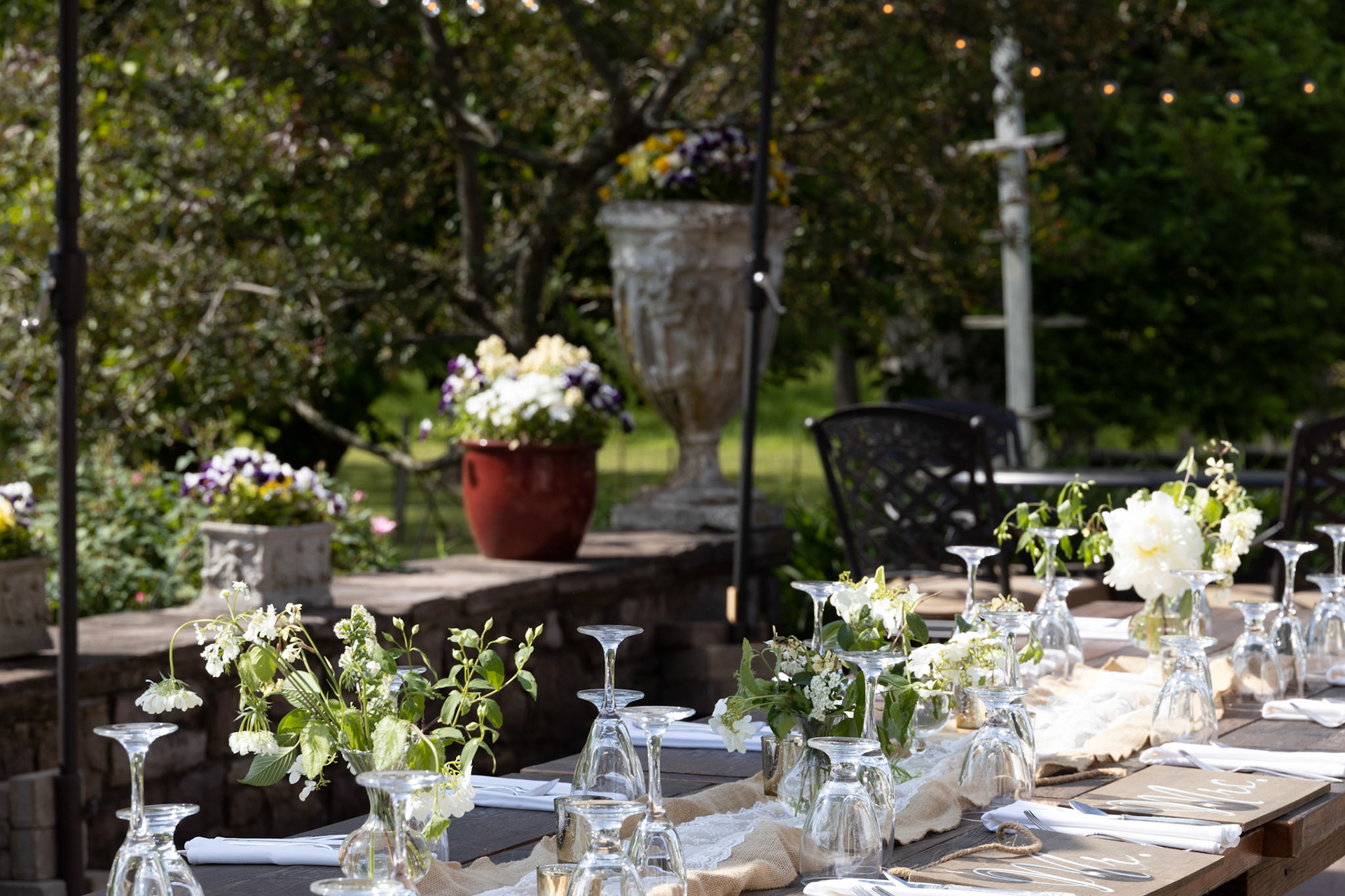 West Patio Al Fresco Dinner