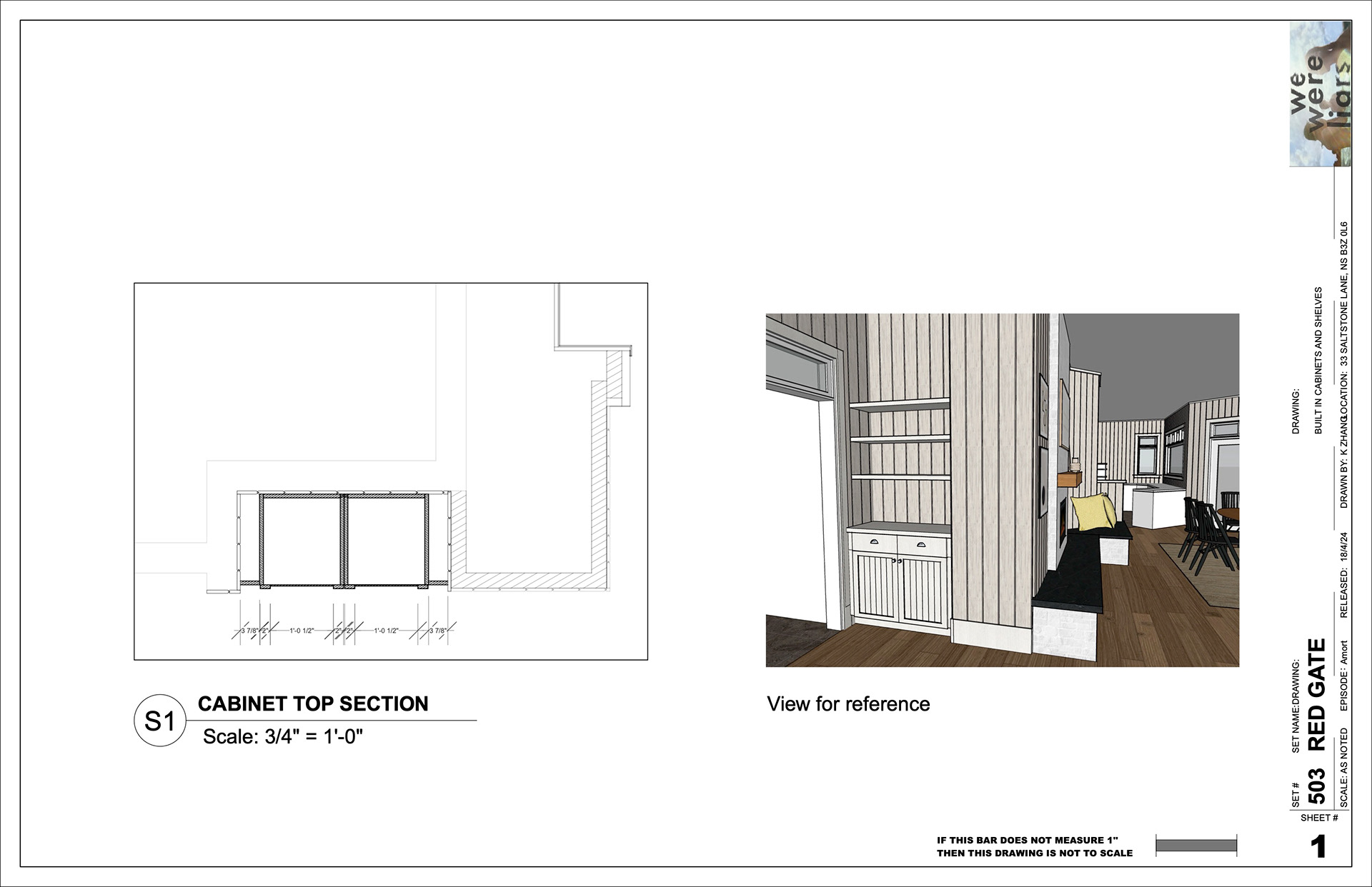 Red Gate - Built in cabinets