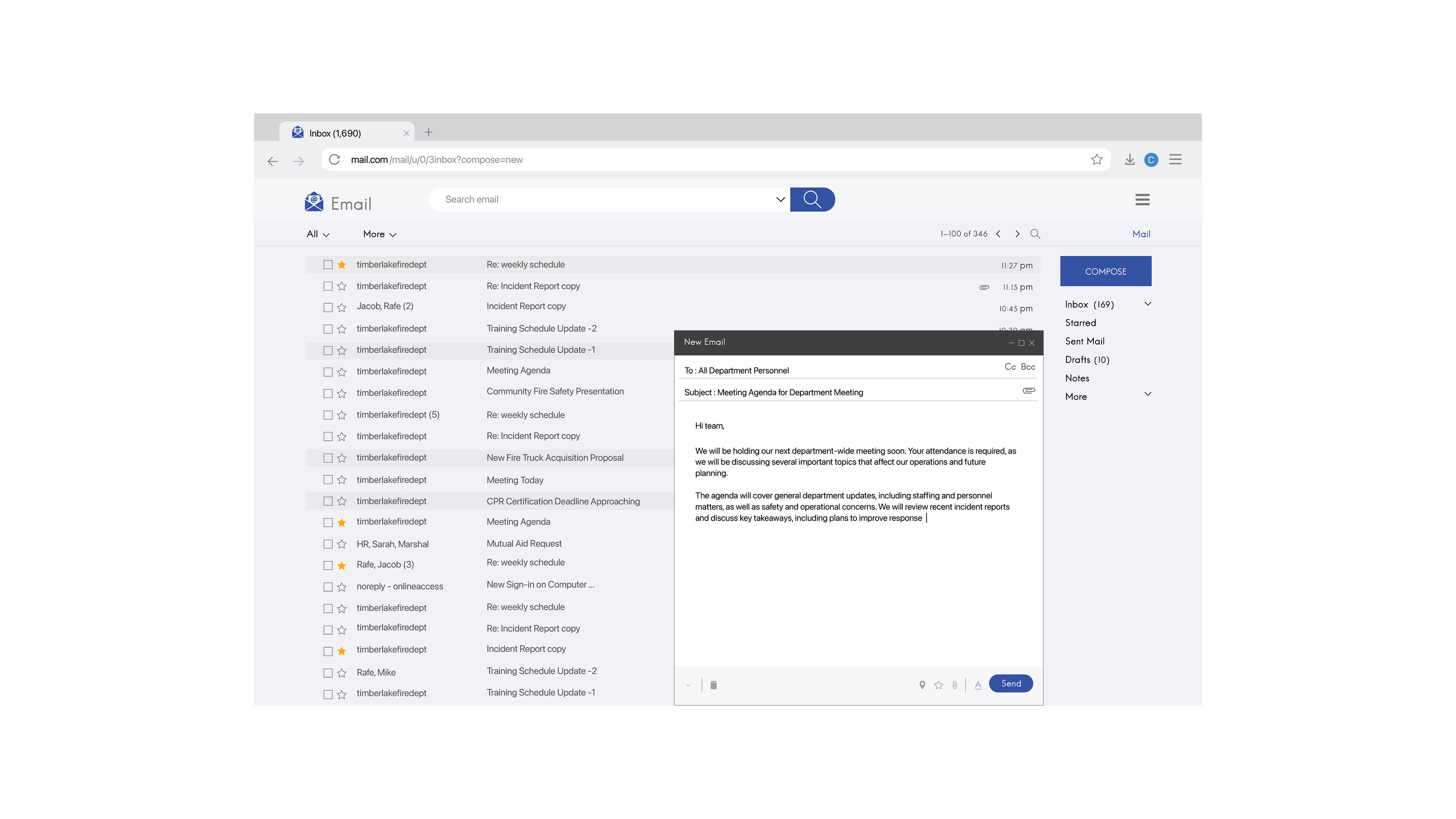 Timberlake Fire Dept - Laptop Screen