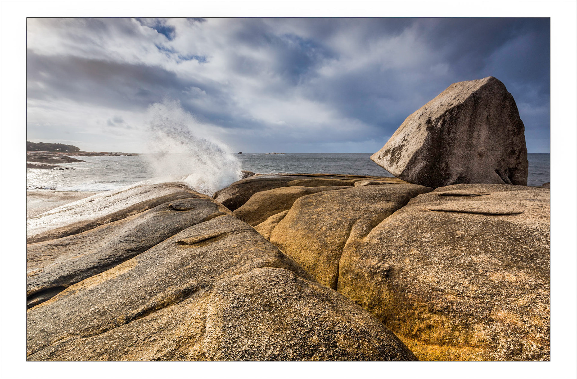 Bicheno Blowhole and rock