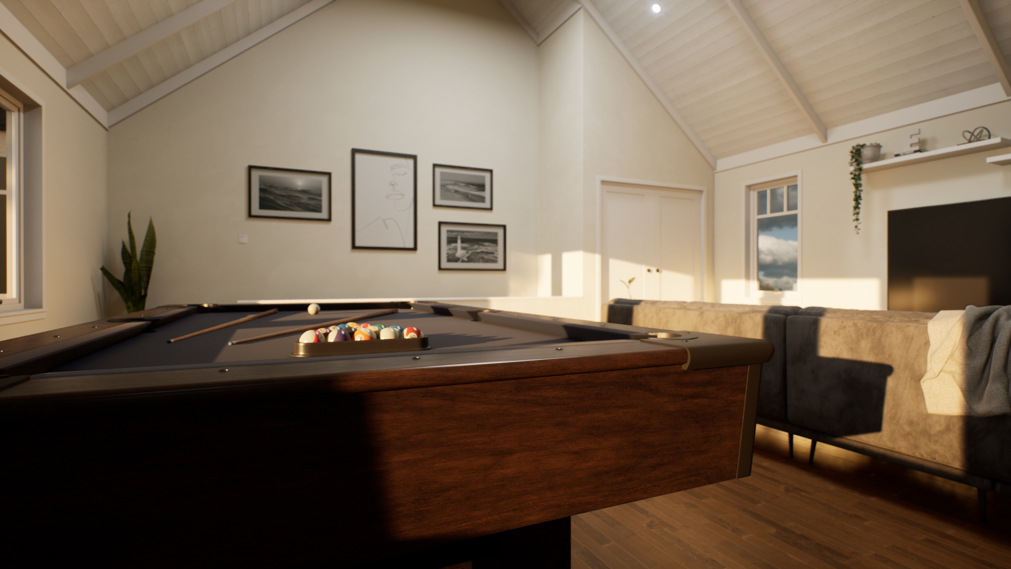 Rec Room Interior - Architectural Pre-Vis VR App