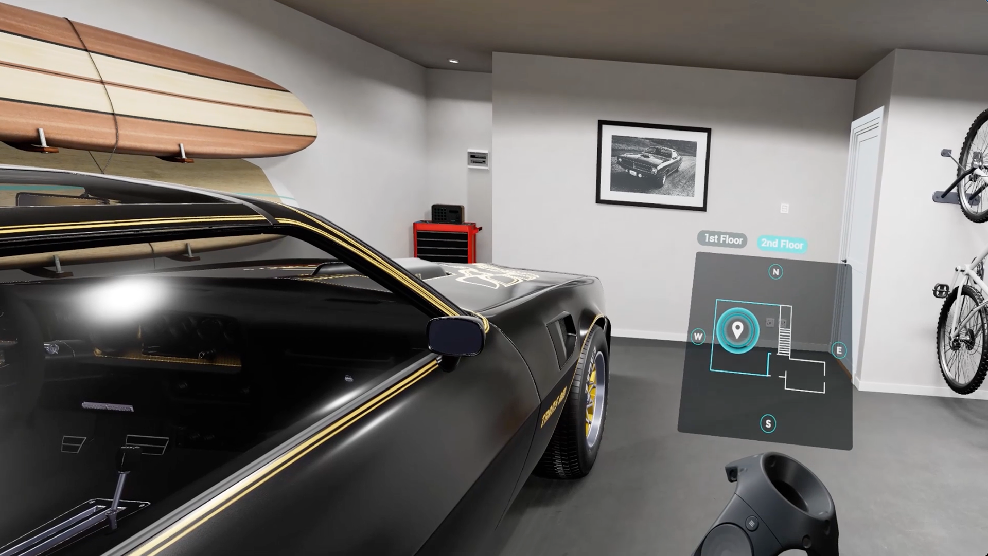 Pop up the floorplan navigation panel...