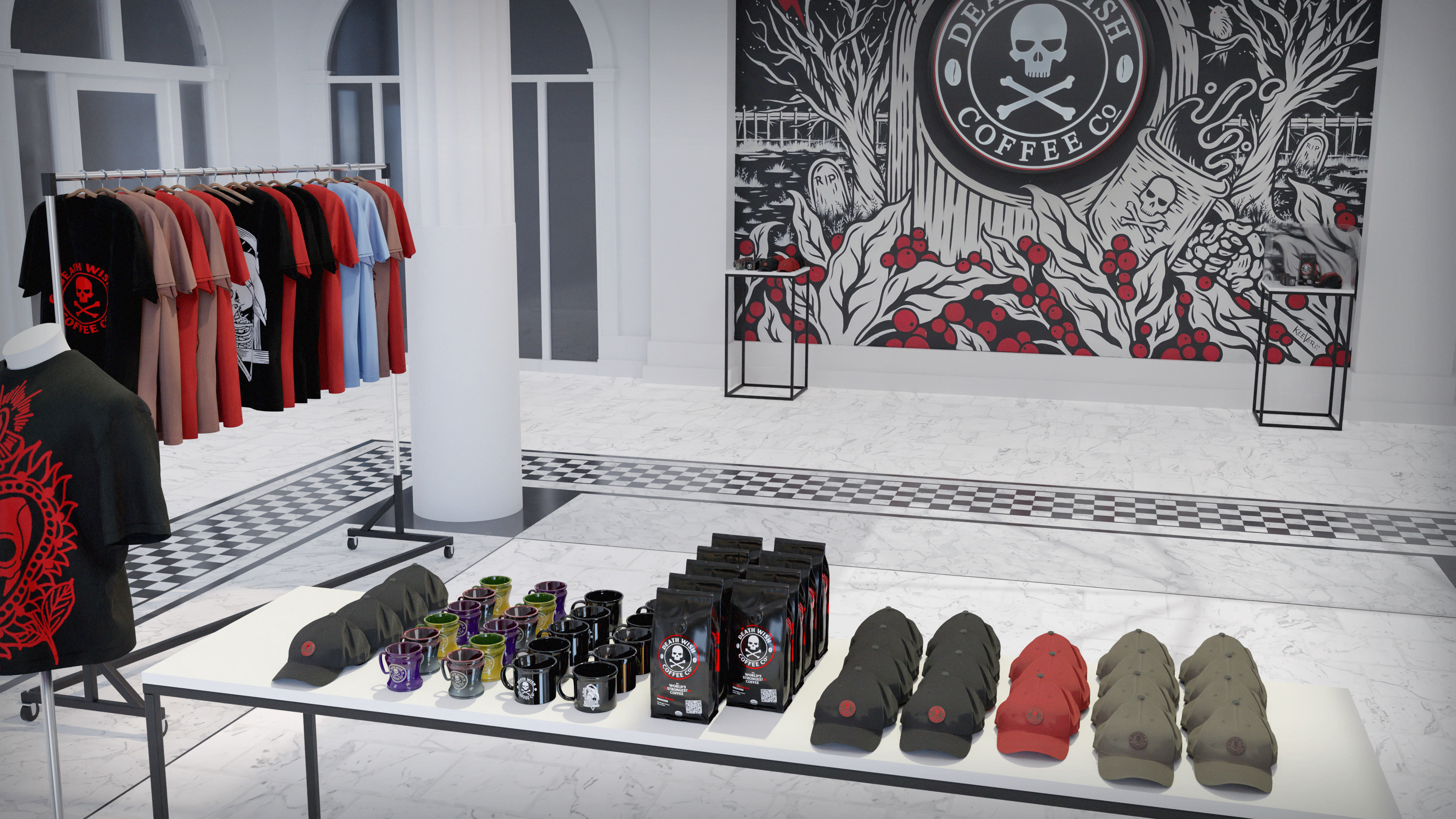 ...browse the products, merch. and NFT collectible offerings...