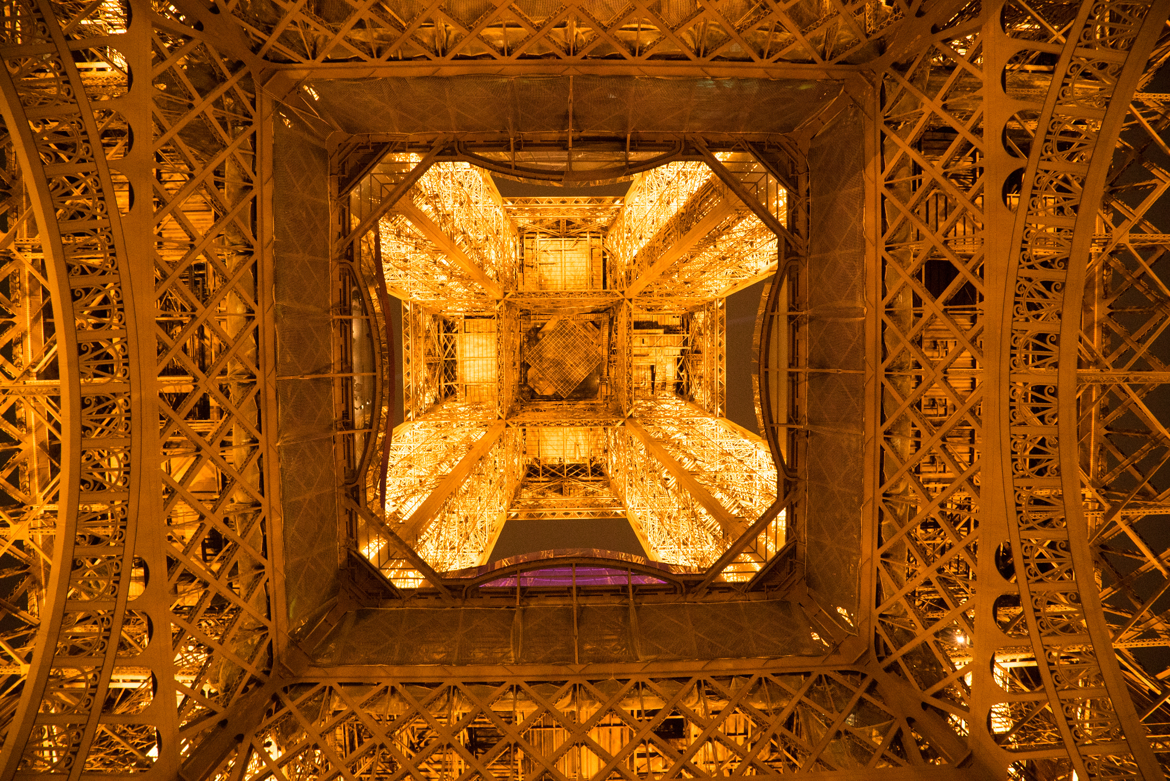 Standing Under the Eifel Tower.