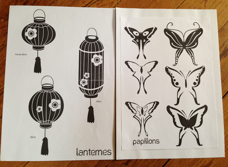stickers déco- coming B