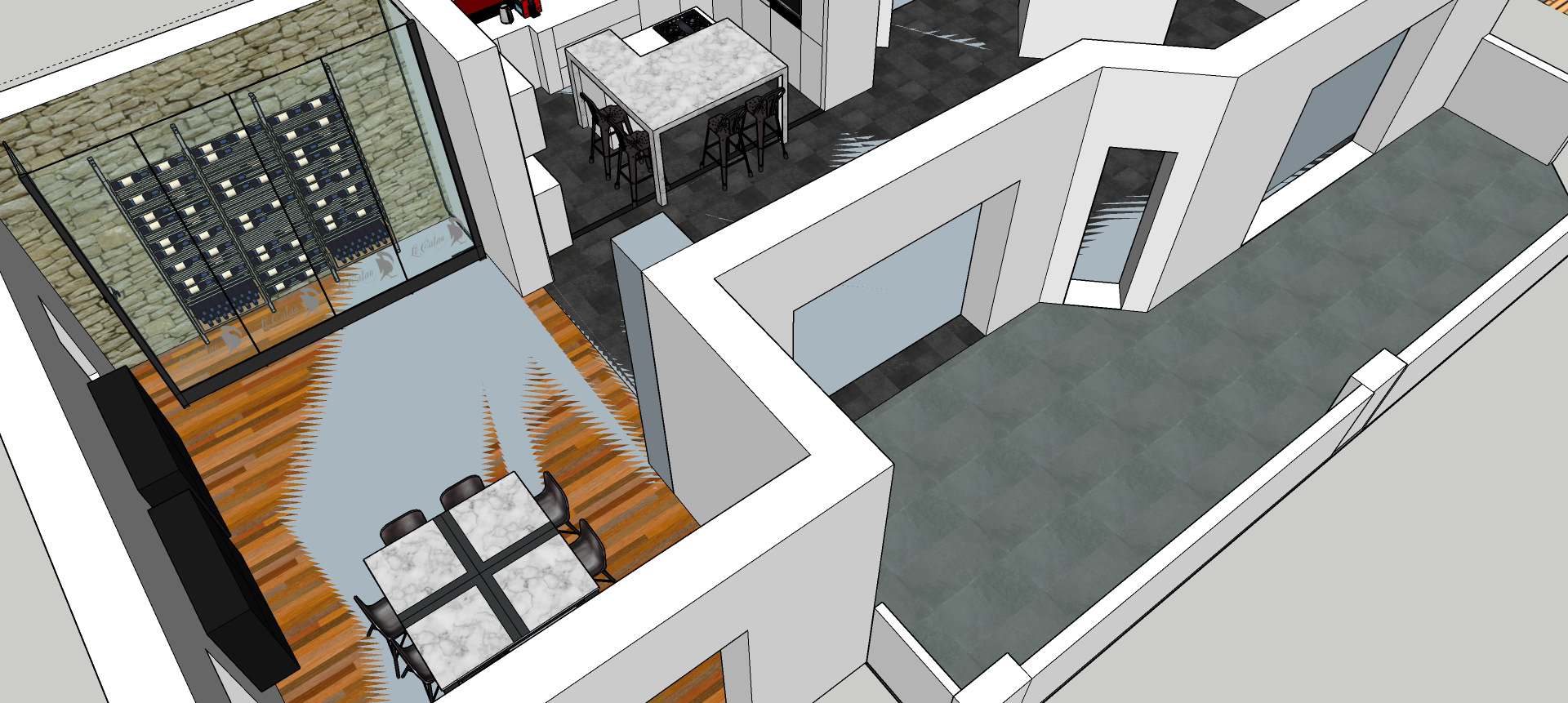 Projet C: proposition cuisine et salle a manger