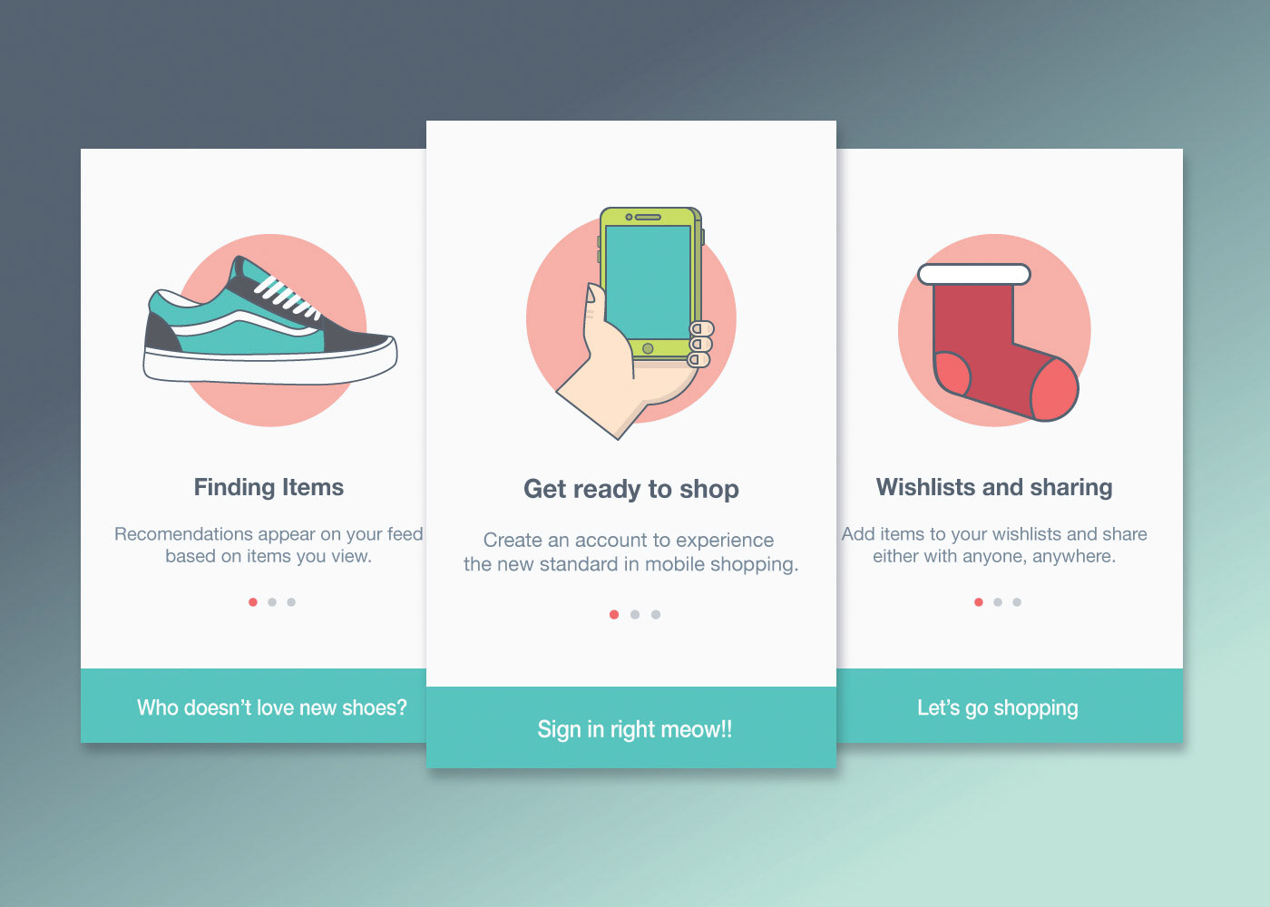 Mobile Shopping Screen