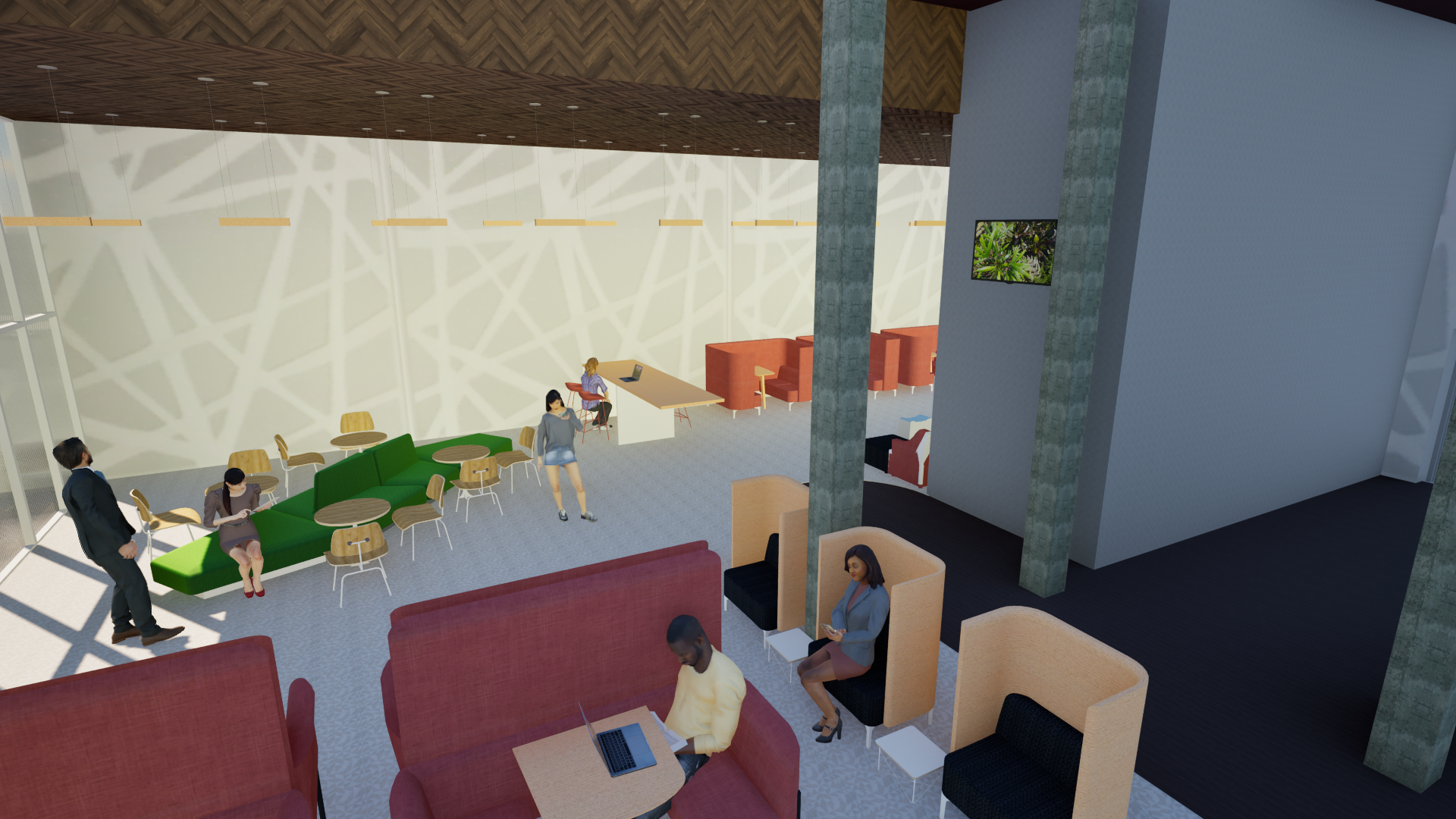 Lobby at Hughes Hall