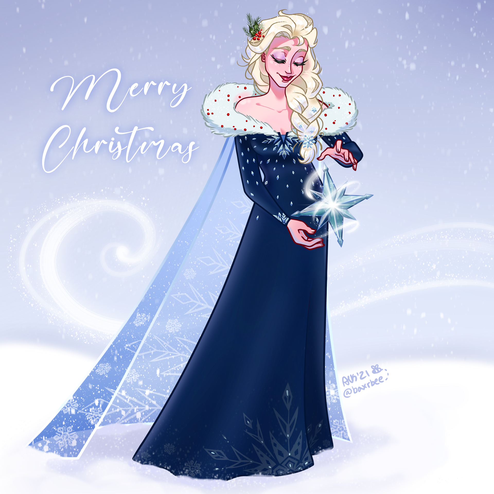 Elsa Christmas Card