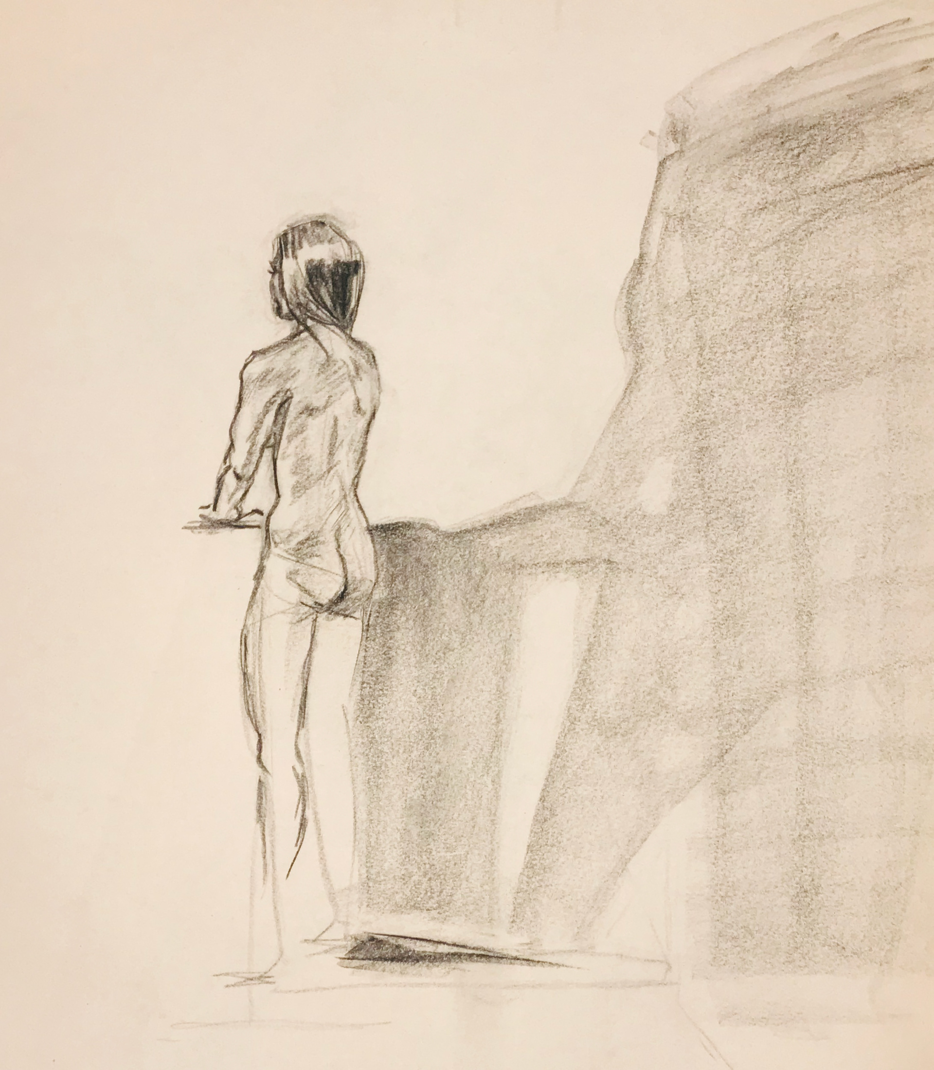 Figure Study, Charcoal