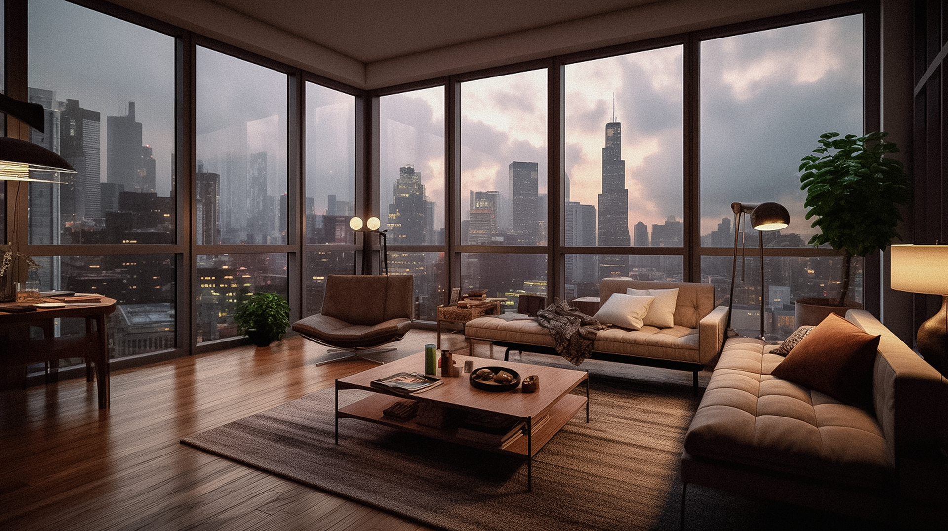 Chicago Apartment Living Room - MINIMAL