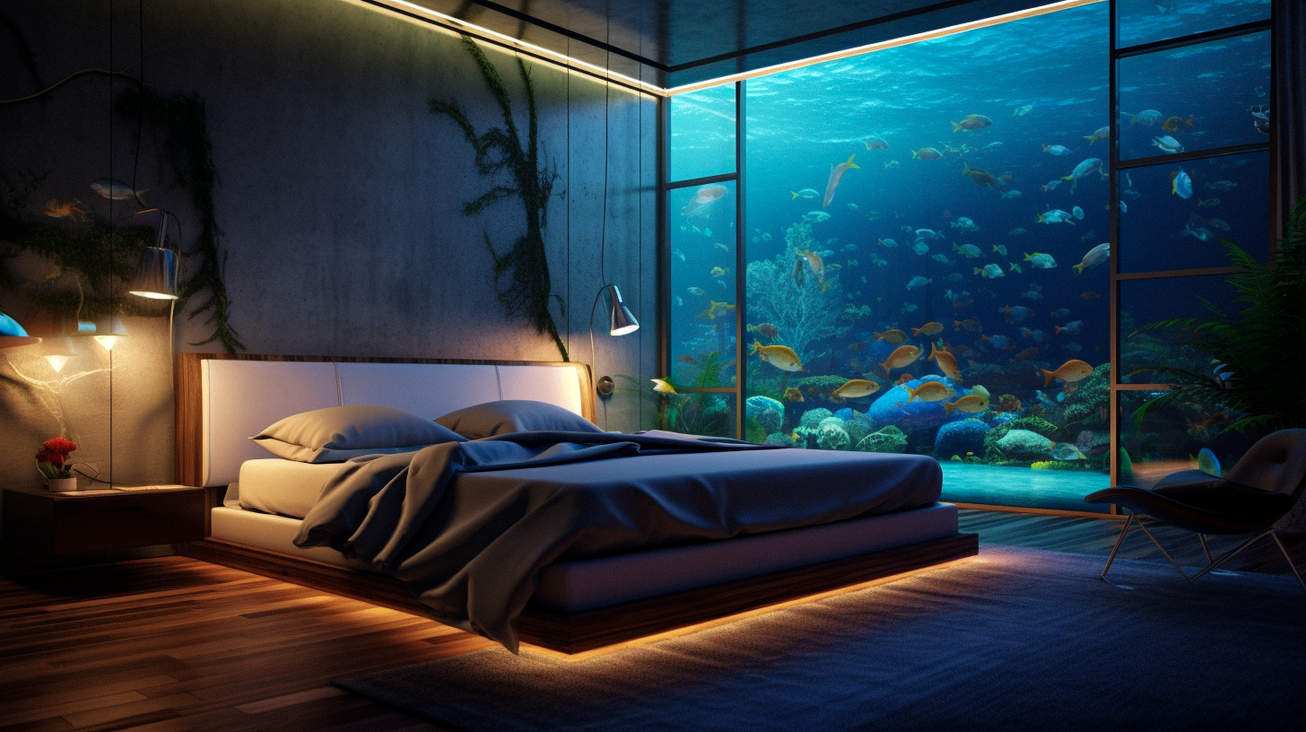 Underwater Bedroom - MODERN