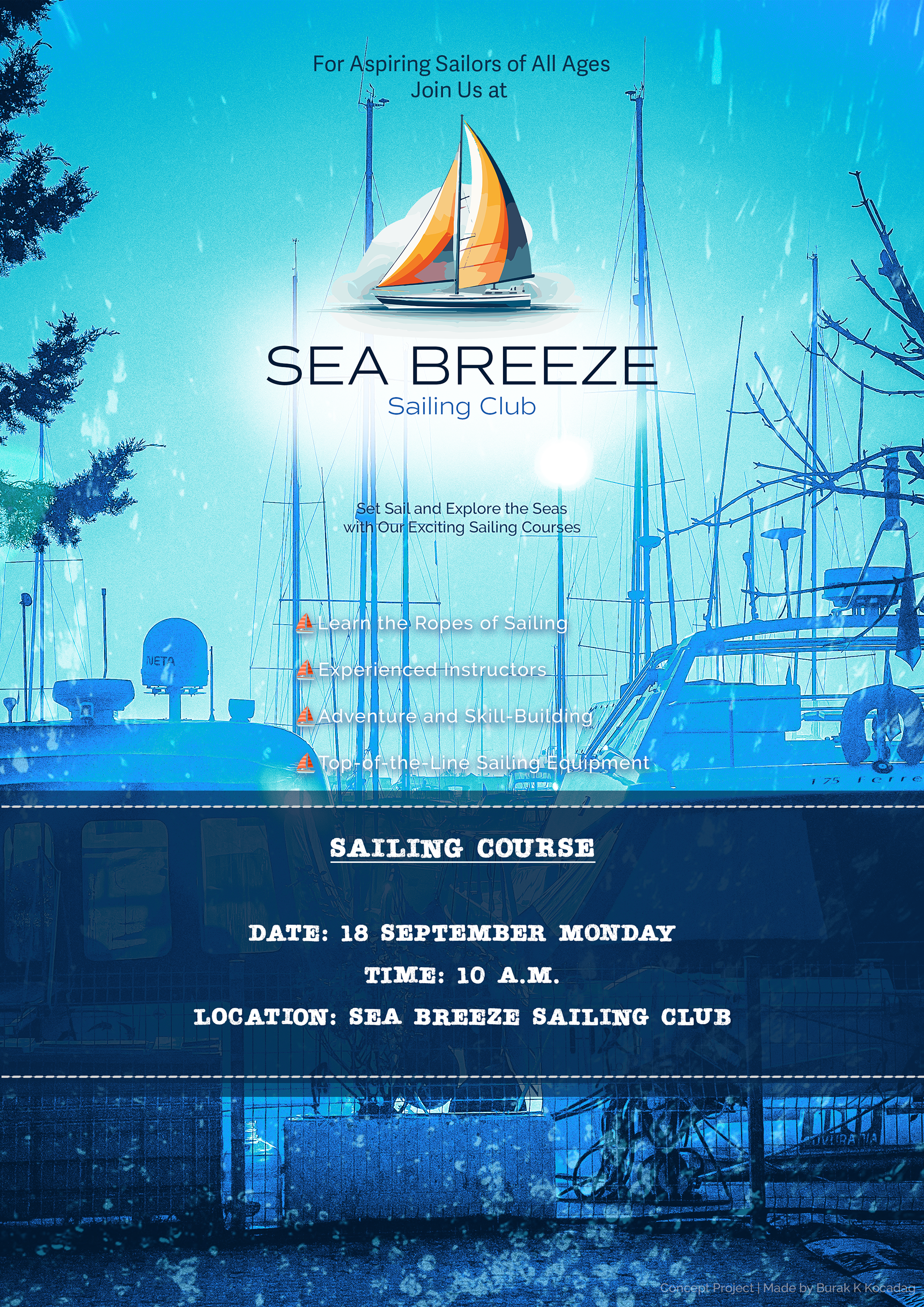 Sailing Club Poster ( Concept Project )