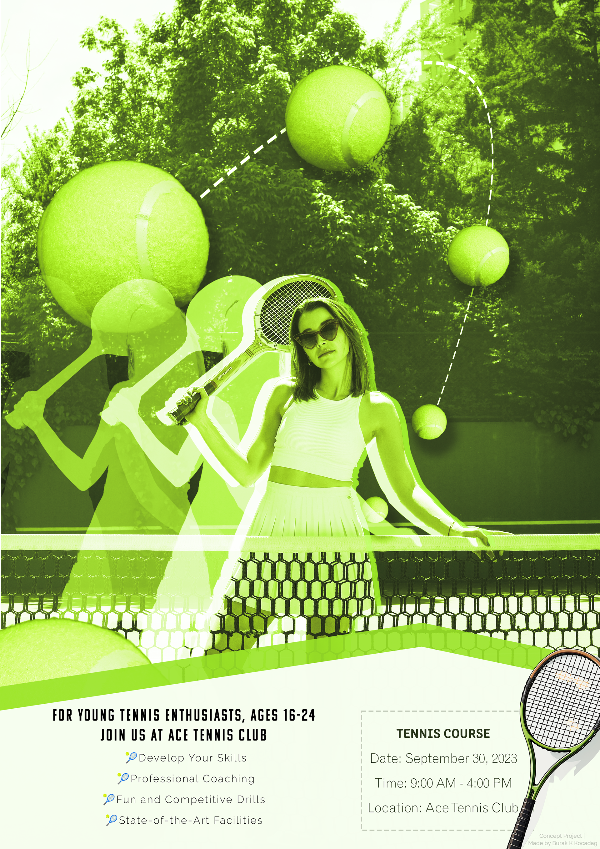 Tennis Club Poster ( Concept Project )