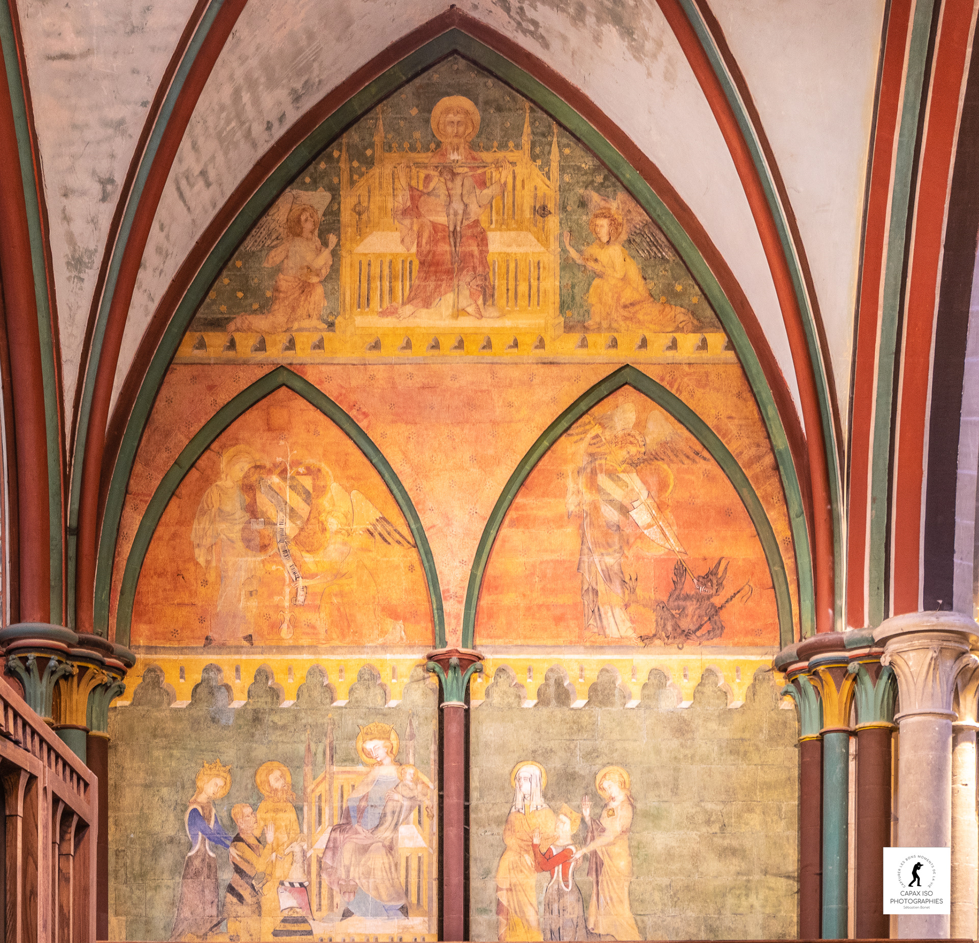 La fresque Chiffrevast XIVe siècle de la cathédrale de Coutances
