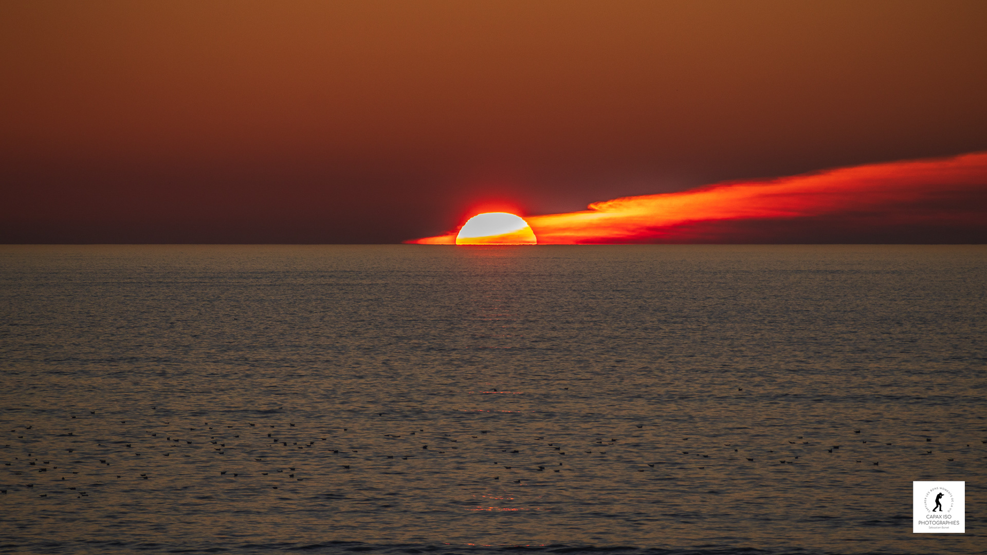 Coucher de soleil à Agon-Coutainville.