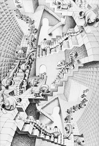 Pen & Ink (After Escher)