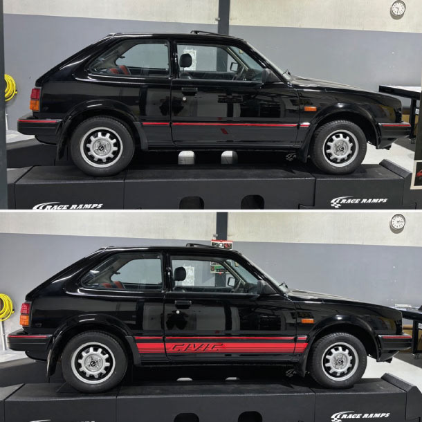 Civic striping