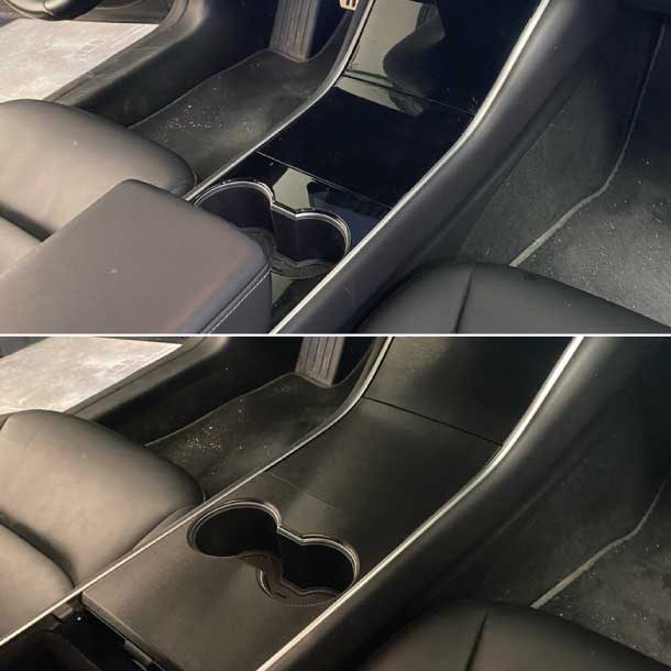 Midden console wrap - brushed