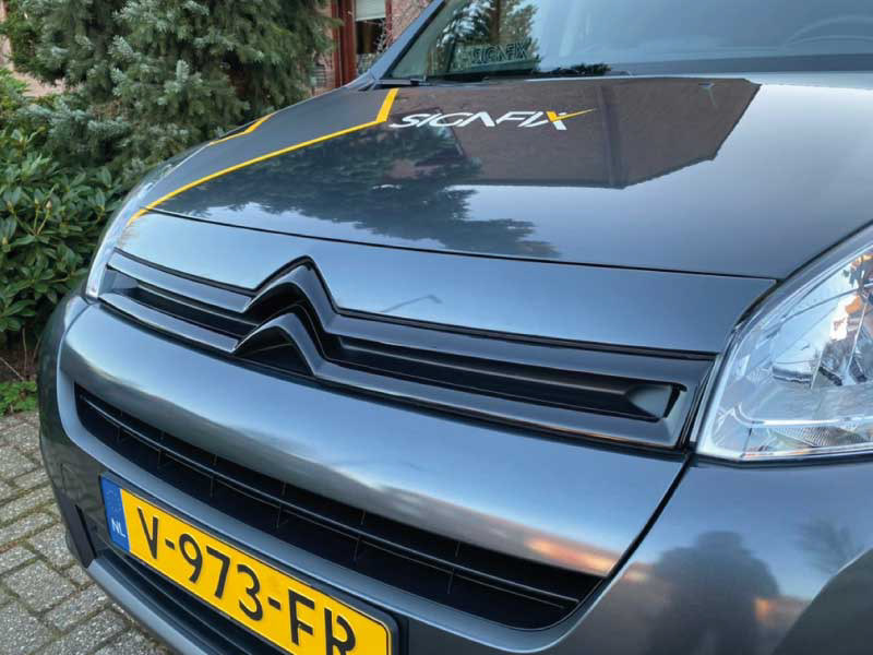 Citroen embleem - glans zwart