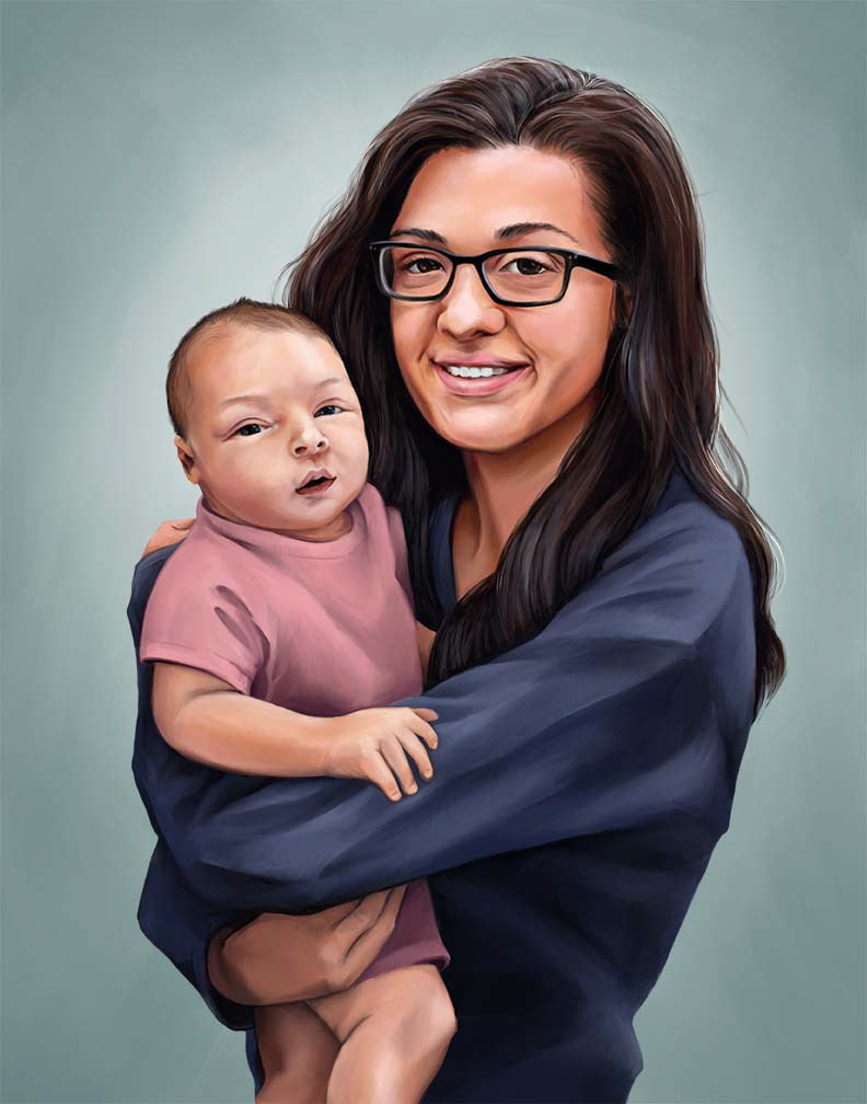 Commissioned Portrait - Digital Art in Procreate