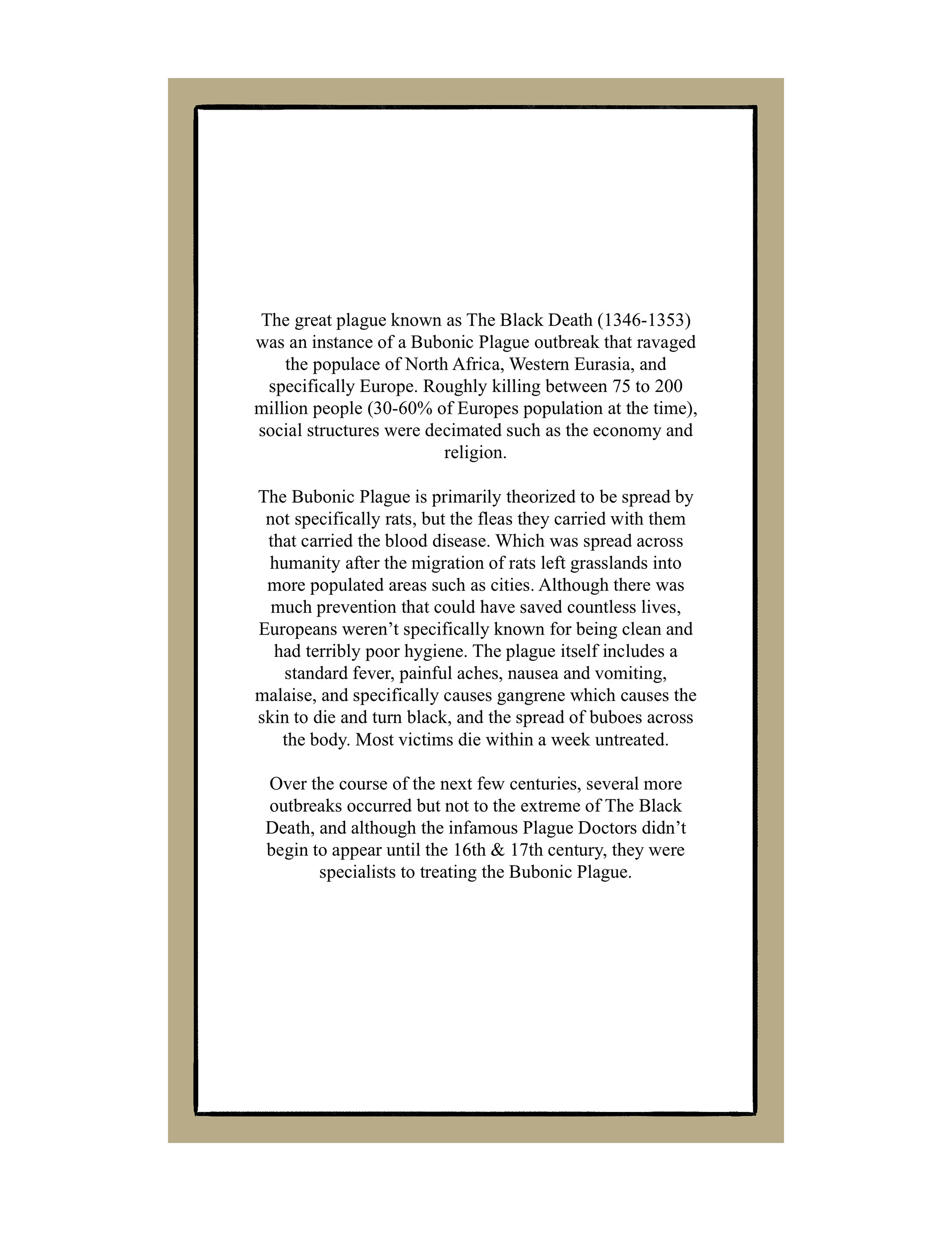 Black Death Explanation